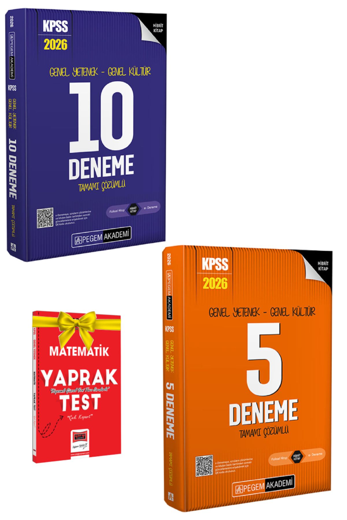 Pegem Akademi Yayıncılık 2026 Pegem KPSS 10 Deneme+Yargı GYGK 5 Deneme+Hediye