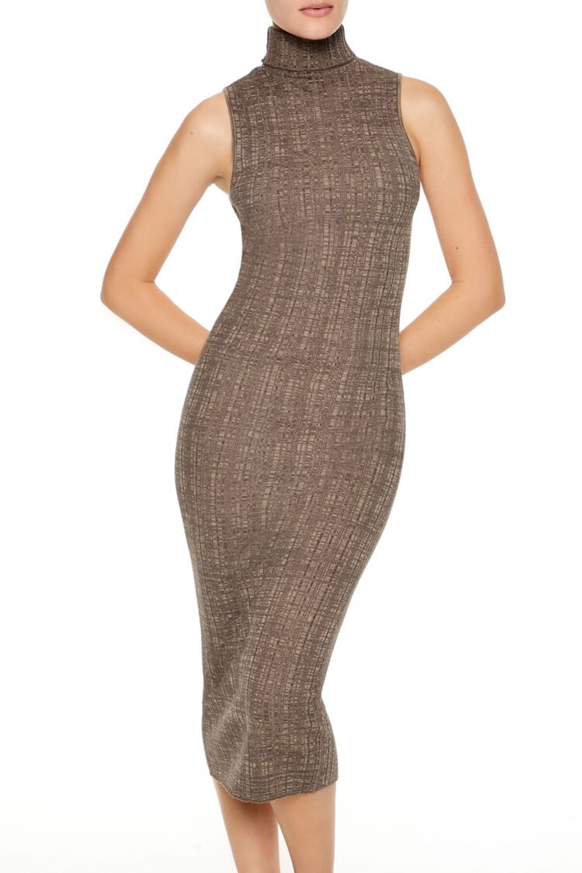 Forever 21 Kolsuz Midi Kazak Elbise