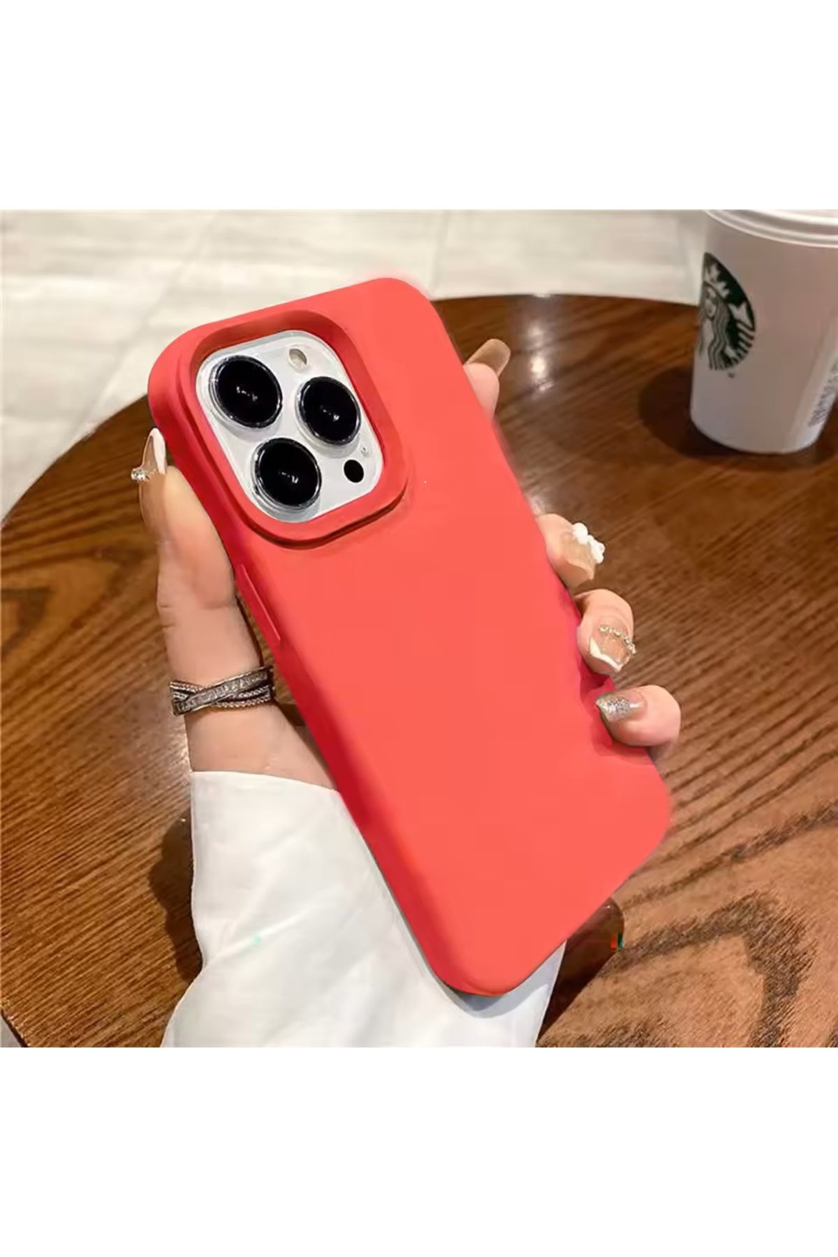 Digimanya Iphone 16 Pro Uyumlu Kılıf Lansman Silikon Ve Esnek Kırmızı