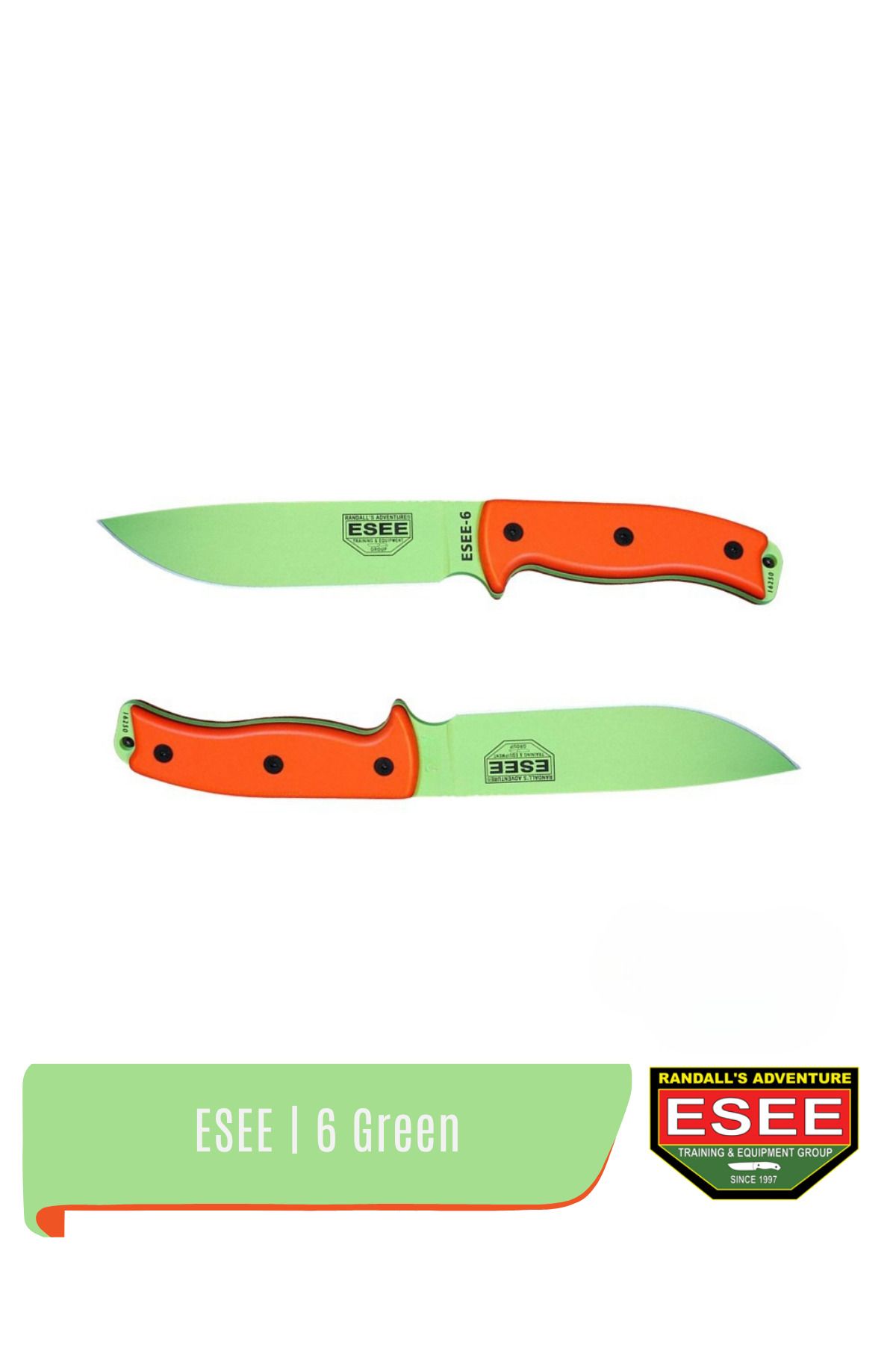 ESEE 6 - Turuncu Saplı Bıçak | Yeşil