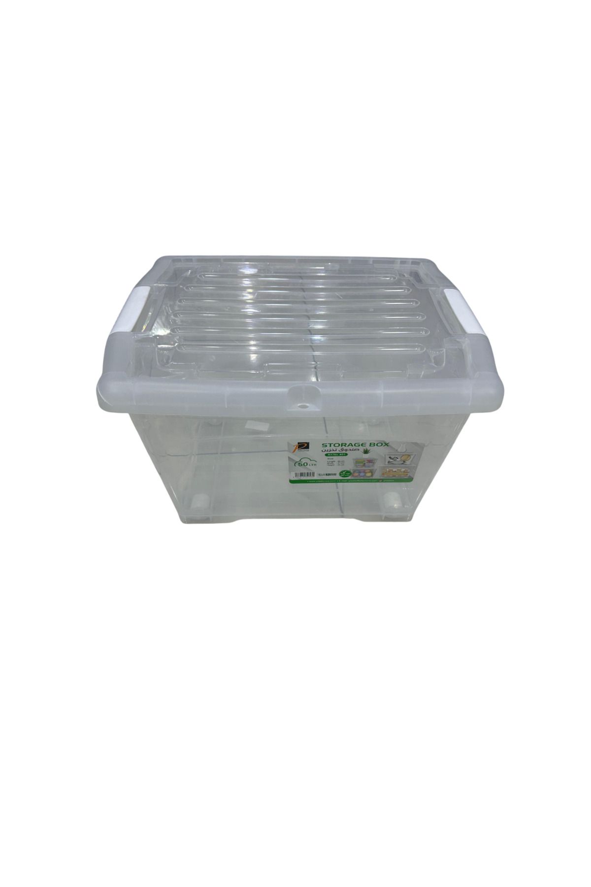 GENERAL-50L Rectangular Clear Food Storage Container Box with Wheels 1
