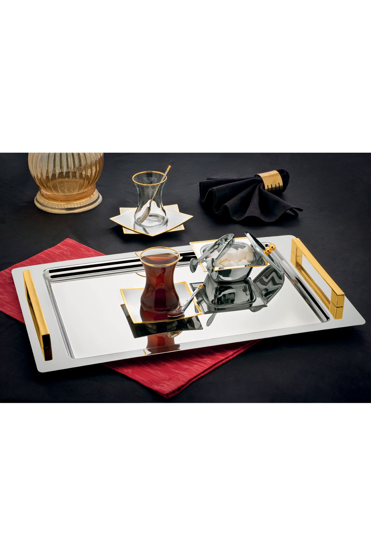 ÖZLİFE RODİ 40 Parça Çay Seti SADE Gold