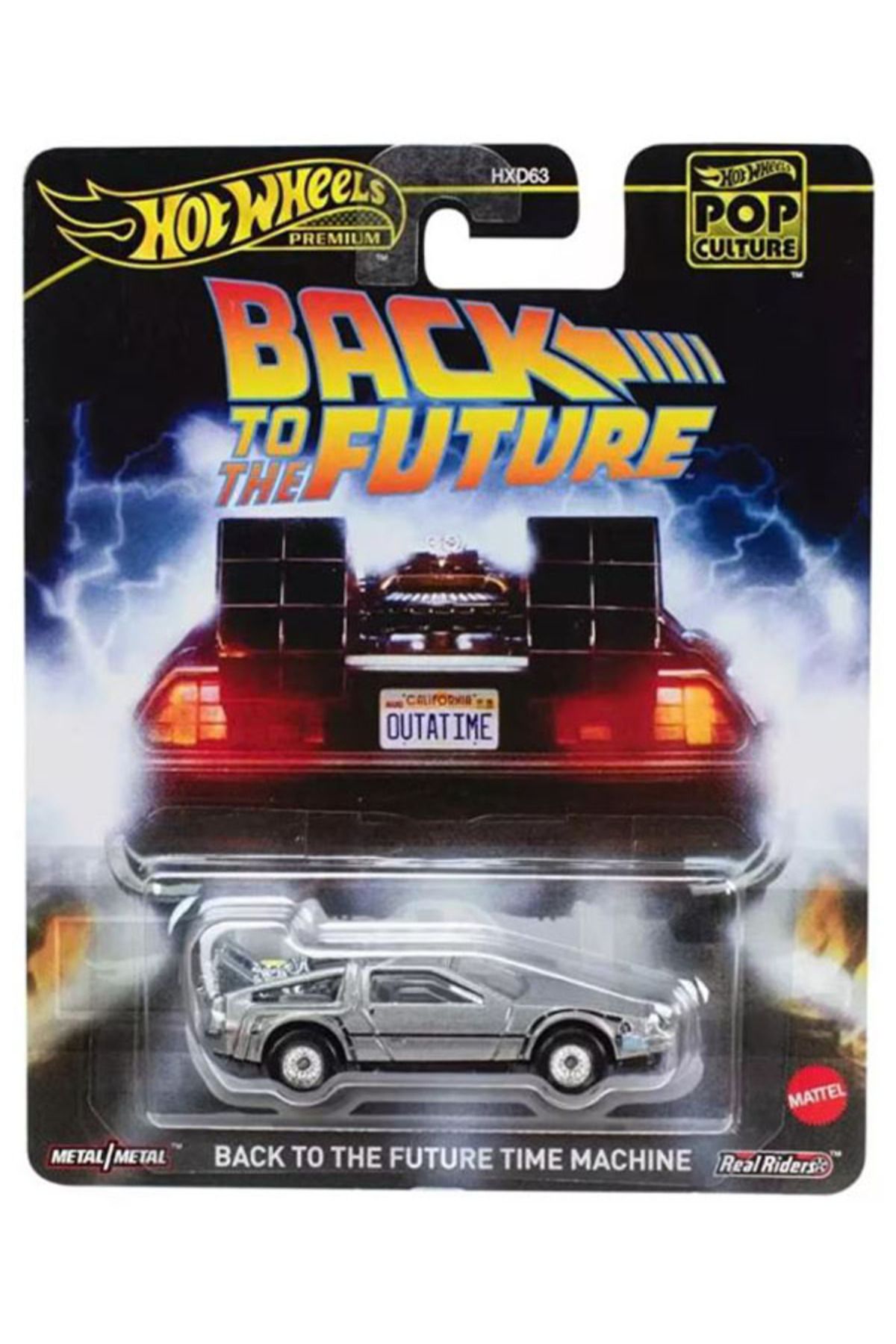 HOT WHEELS Premium Hot Wheels - Pop Culture : Back to the Future Time Machine (1/64)