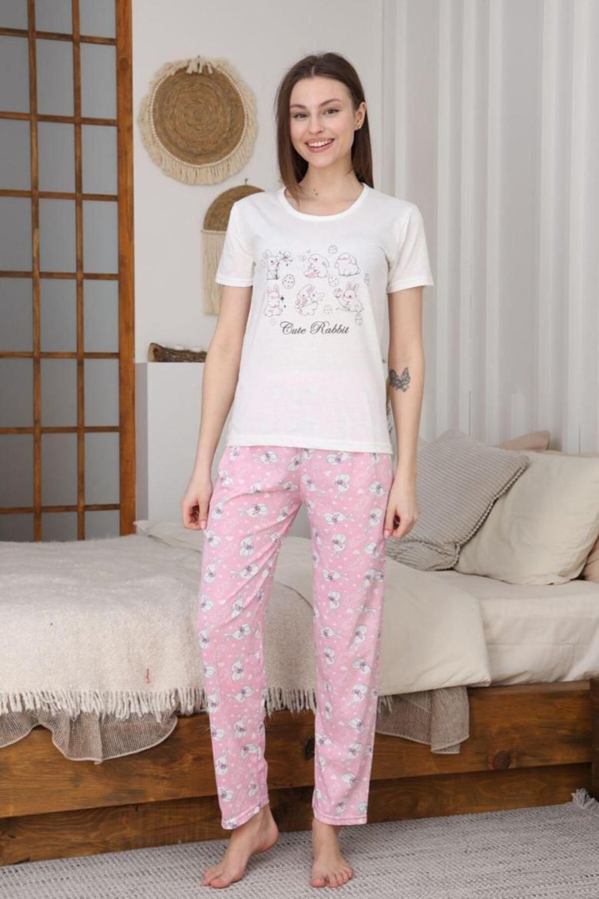 GVN Baskılı Pijama Takımı