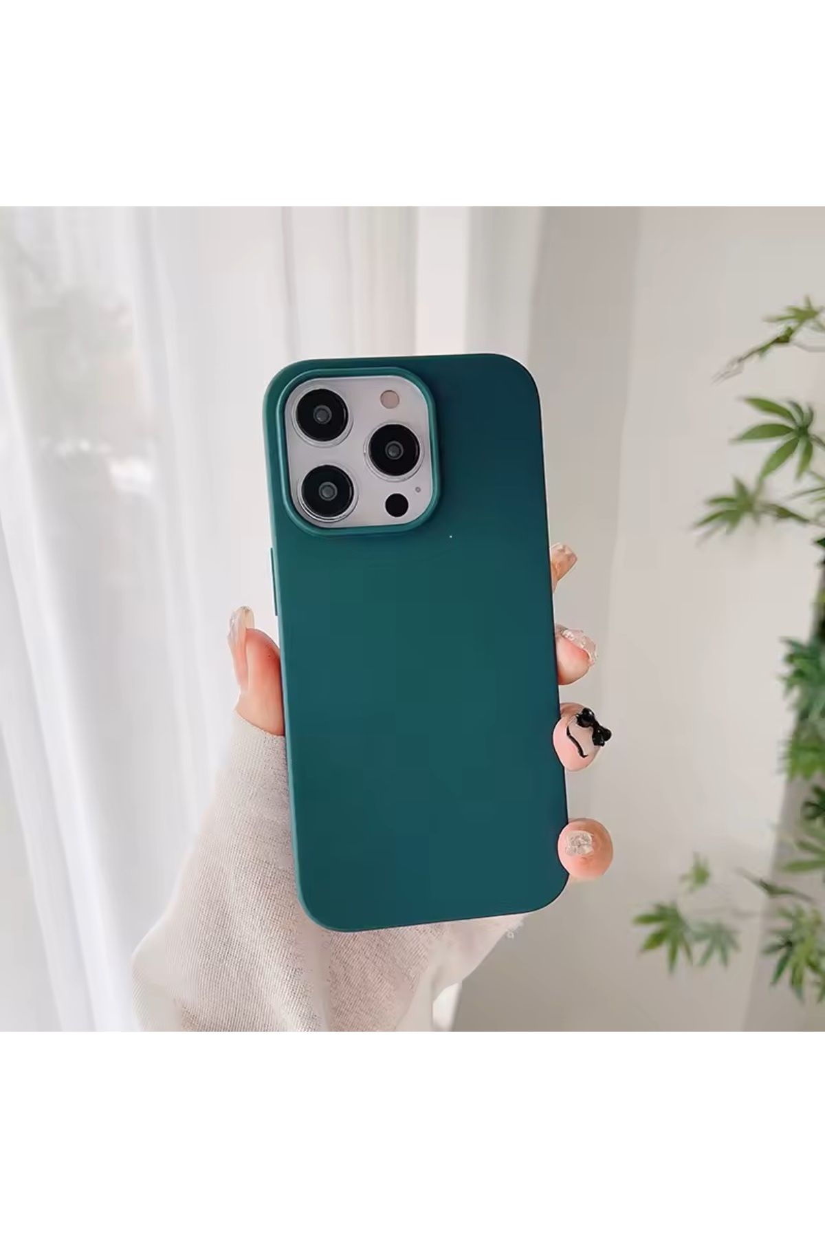 Digimanya Iphone 16 Pro Uyumlu Kılıf Lansman Silikon Ve Esnek Yeşil