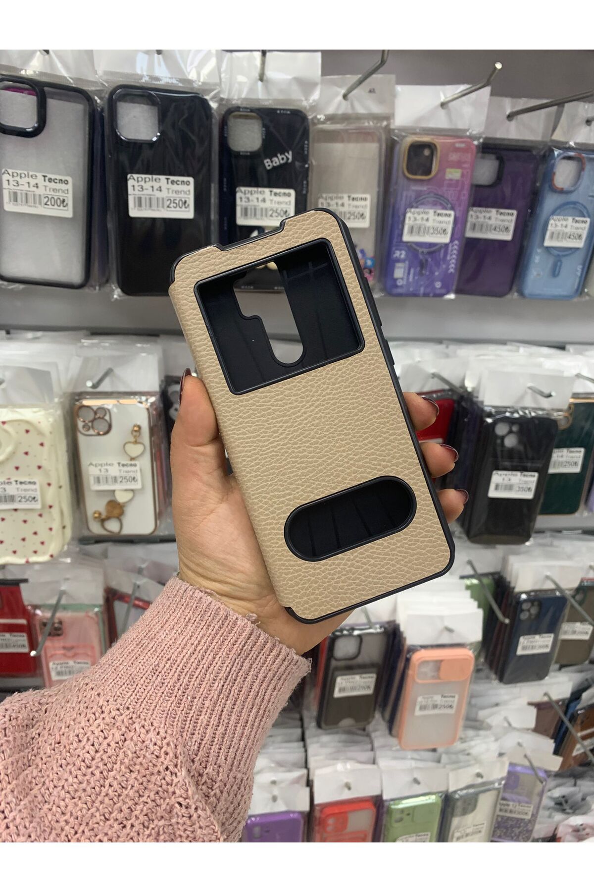 TECNOTREND Redmi Note 8 Pro Pencereli Kapaklı kılıf