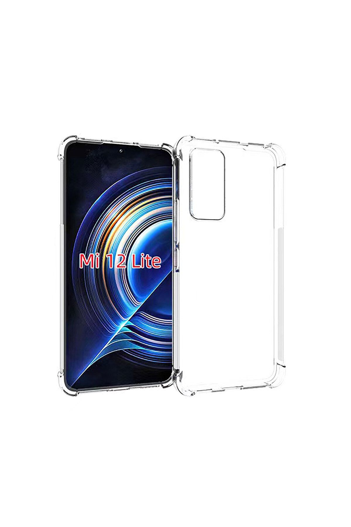 System Com Mi 12 Lite Kılıf SYS Nitro Anti Shock Silikon - Renksiz