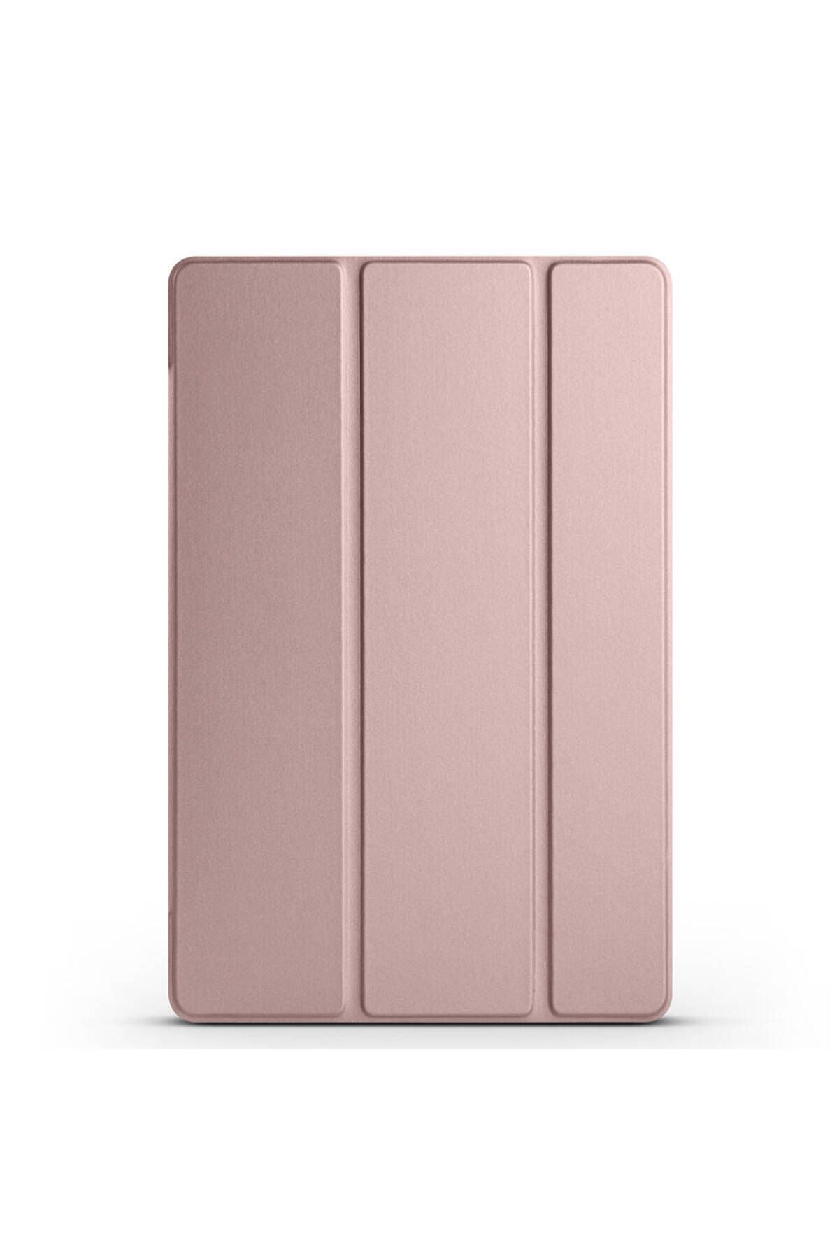 UMEYIR Galaxy Tab A9 Uyumlu SYS Smart Cover Standlı 1-1 Kılıf-Rose Gold