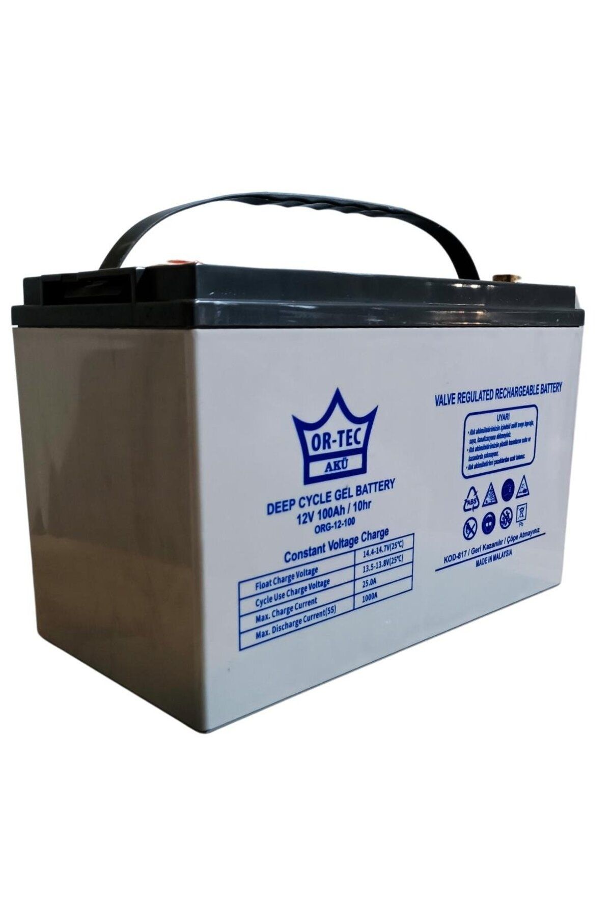 ORTEC 12V 100AH SOLAR SİSTEM JEL AKÜ
