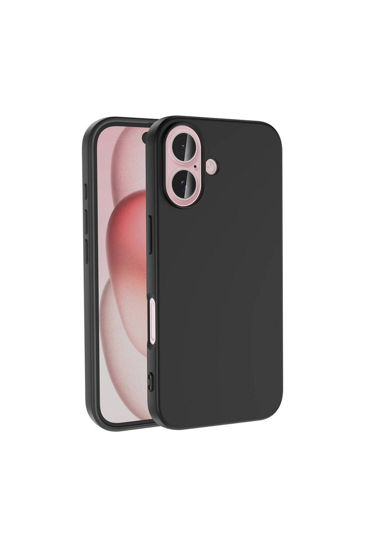 System Com Apple iPhone 16 Kılıf SYS LSR Lansman Kapak-Siyah