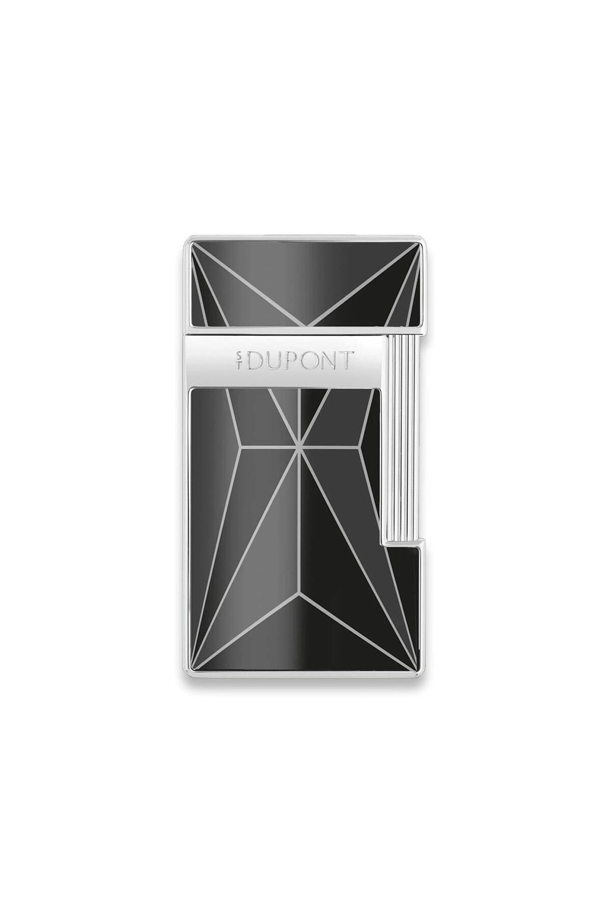 S.T. Dupont Slimmy Fire X Puro Çakmak Siyah Krom 28277