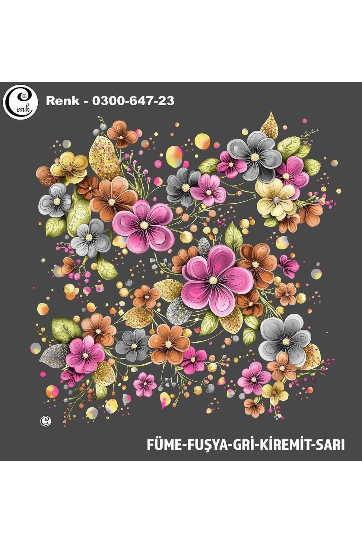 Cenk Desenli Oyalık Yazma - 0300-647