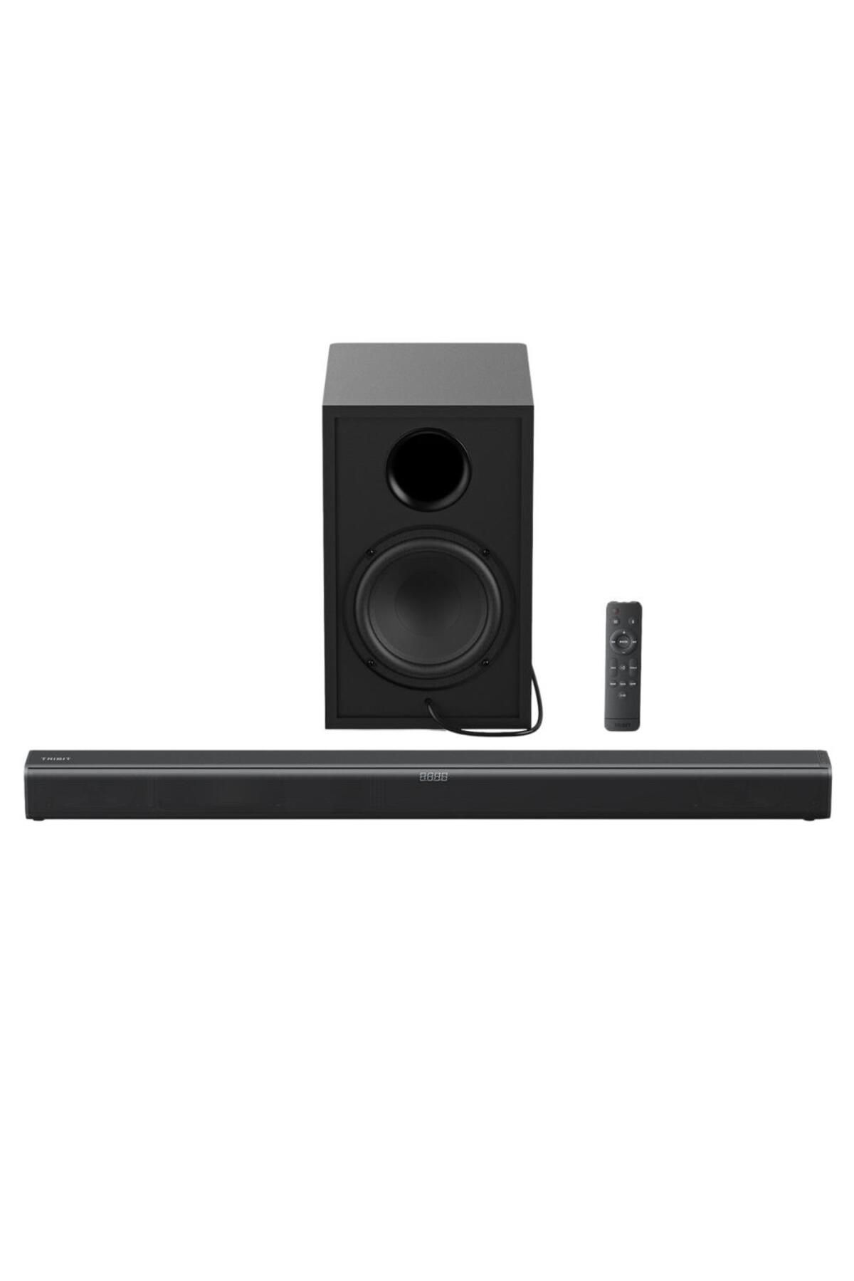 Tribit S1 Soundbar ve Subwoofer 2.1 Kanal 200W Hoparlör 4EQ Modu, BT 5.4, USB, HDMI, AUX Bts61