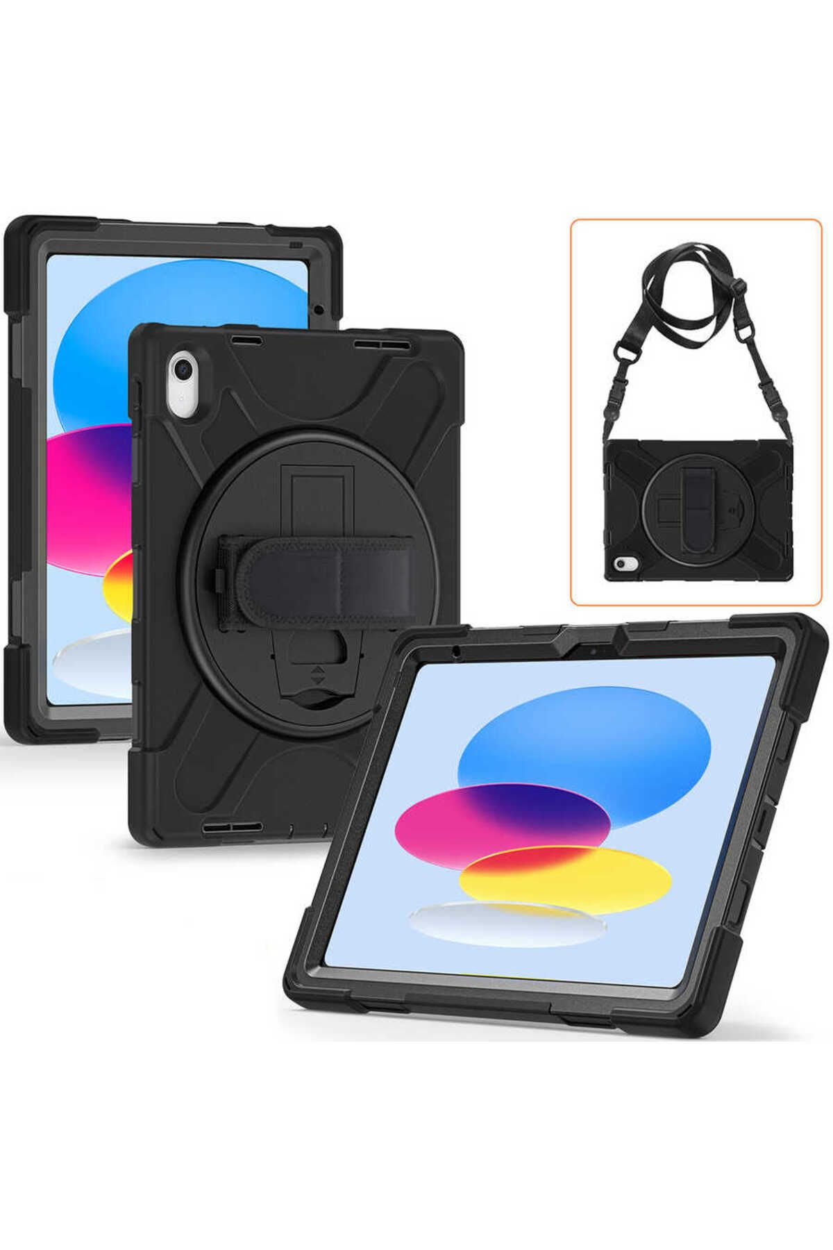 UMEYIR iPad 11.Nesil 2025 SYS Defender Tablet Silikon - Siyah
