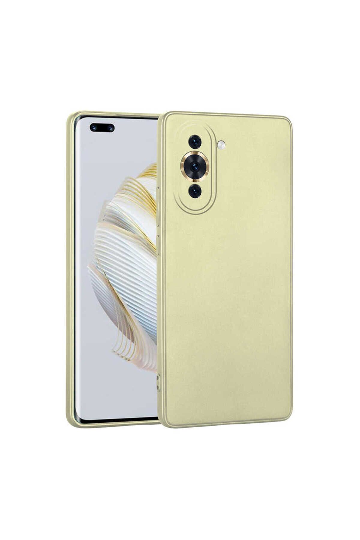 System Com Huawei Nova 10 Pro Kılıf SYS Premier Silikon Kapak - Gold
