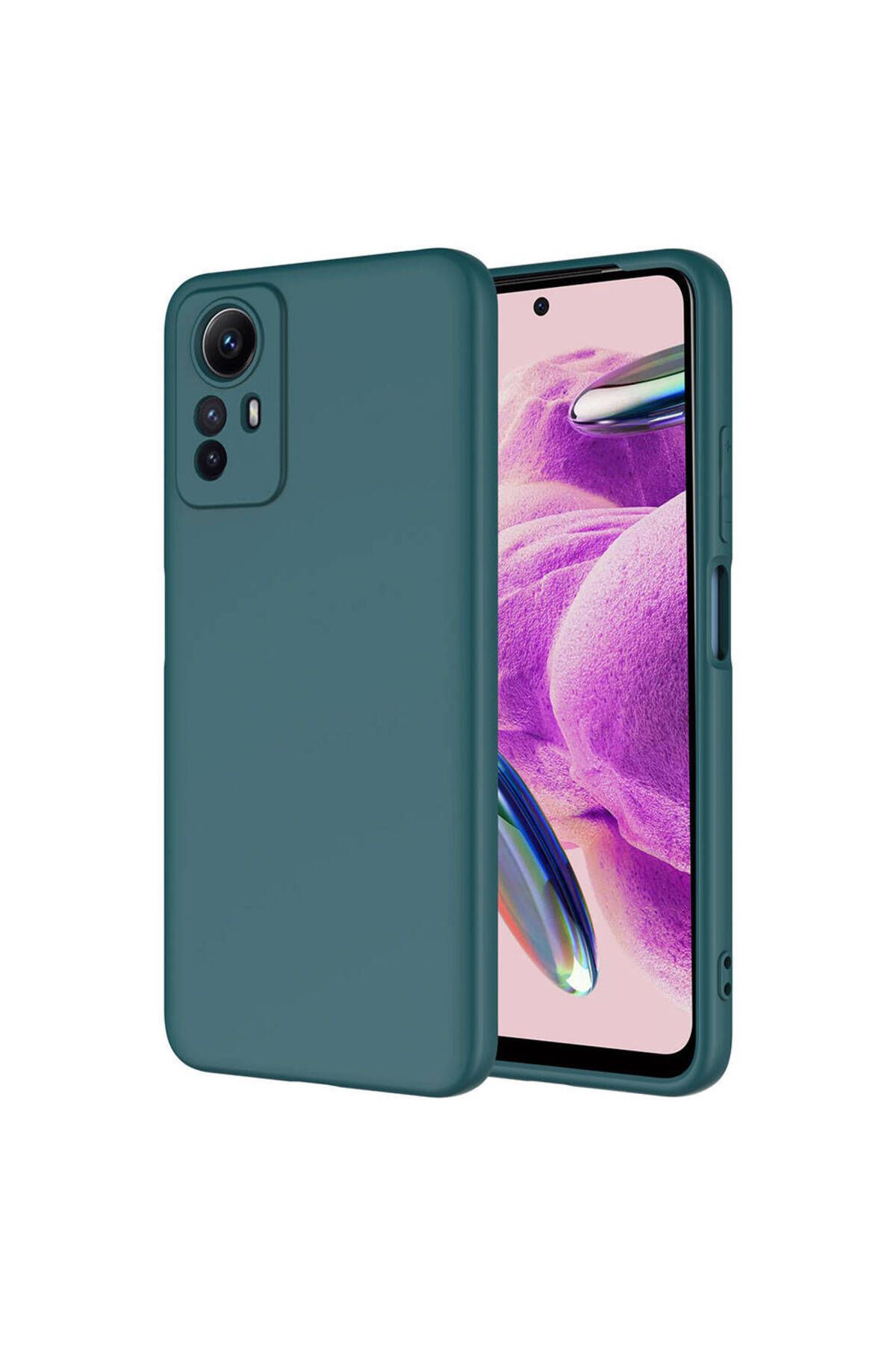System Com Redmi Note 12S Kılıf SYS Mara Lansman Kapak - Koyu Yeşil