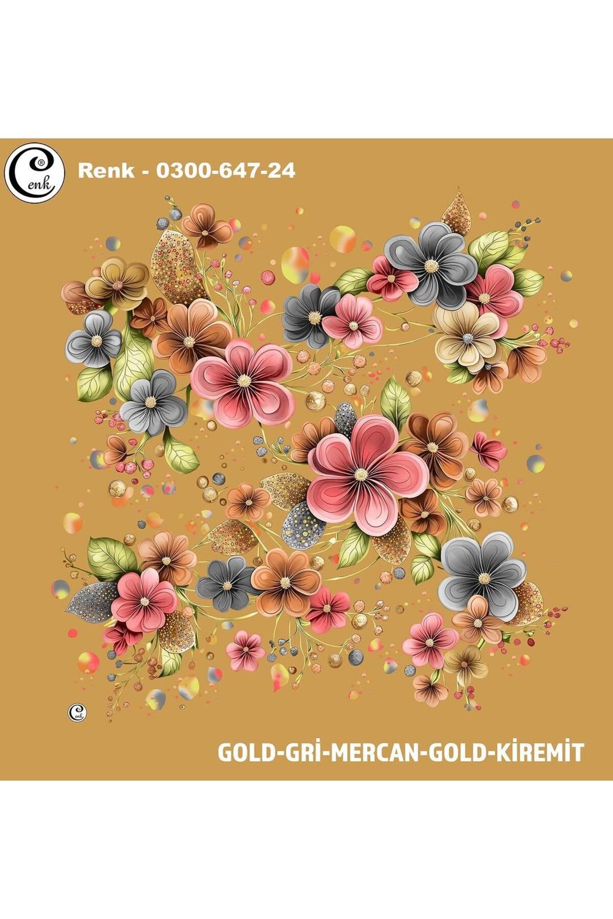 Cenk Desenli Oyalık Yazma - 0300-647