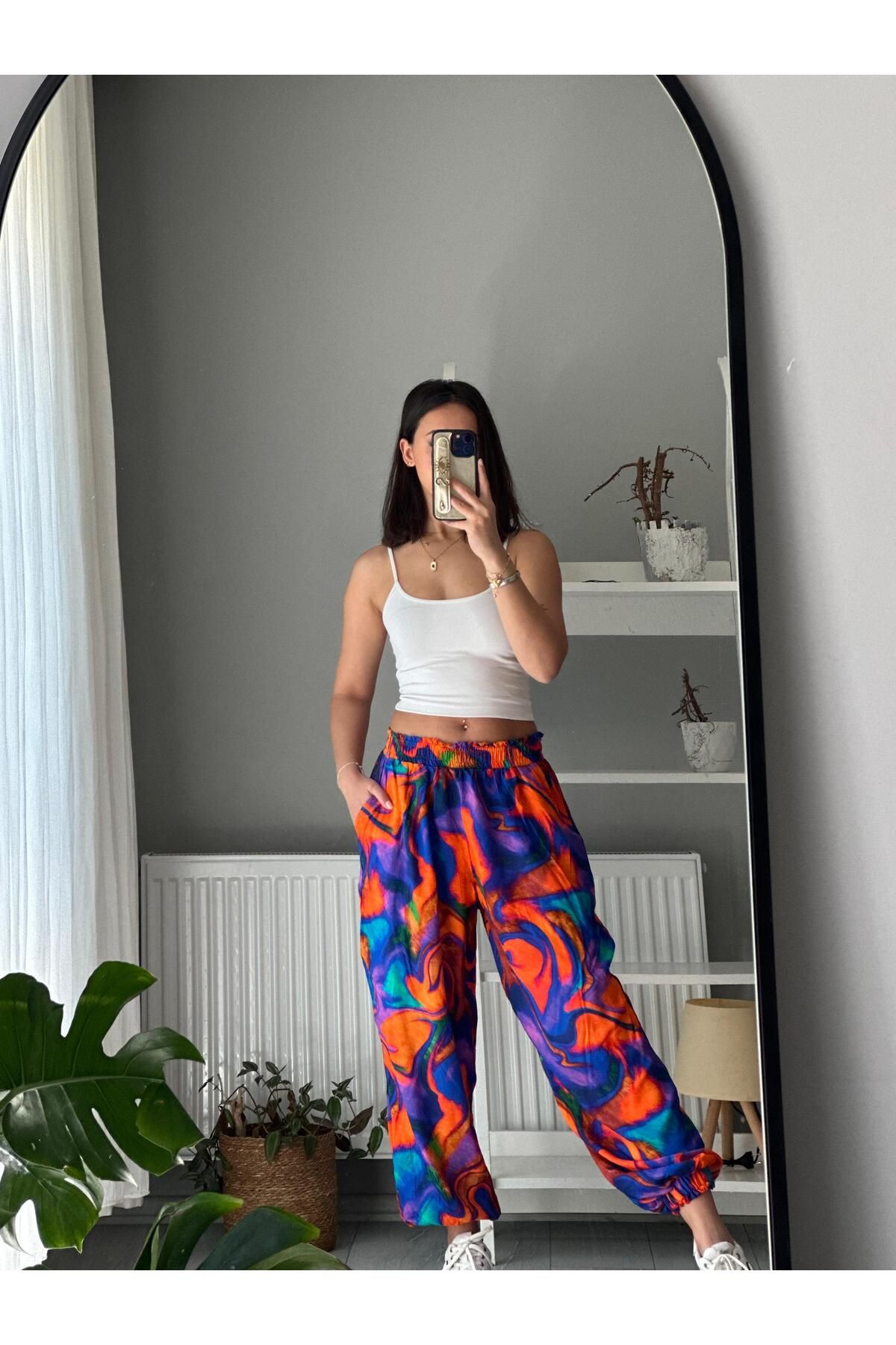 Sultana Collection BEL VE PAÇA BÜZGÜ DETAYLI PANTOLON