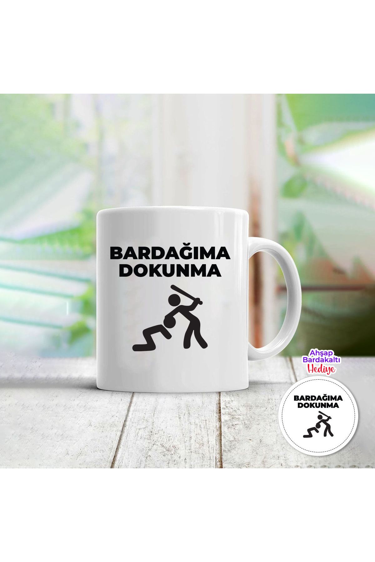 metafortoys Poselen Kupa Bardak Bardağıma Dokunma
