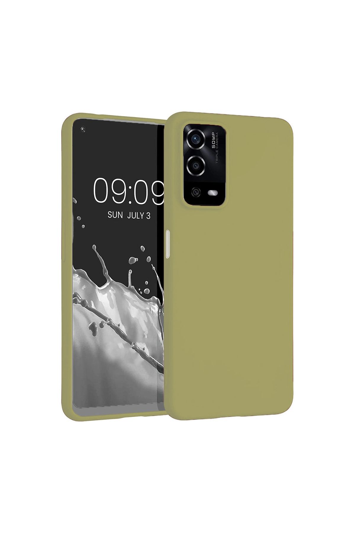 System Com A55 4G Kılıf SYS Premier Silikon Kapak - Gold
