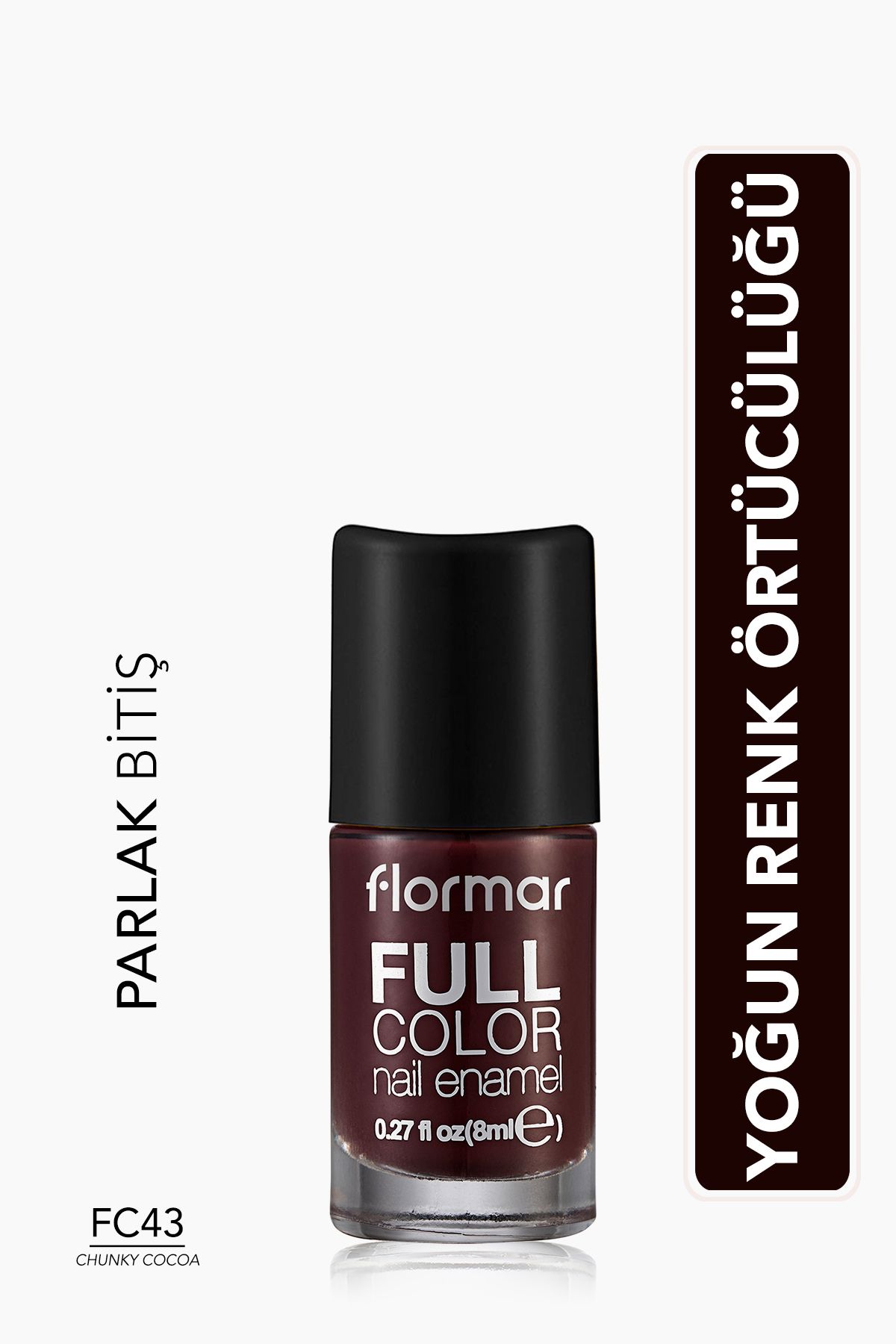 Flormar Full Color Ultra Yüksek Pigmentli & Parlak Bitişli Oje