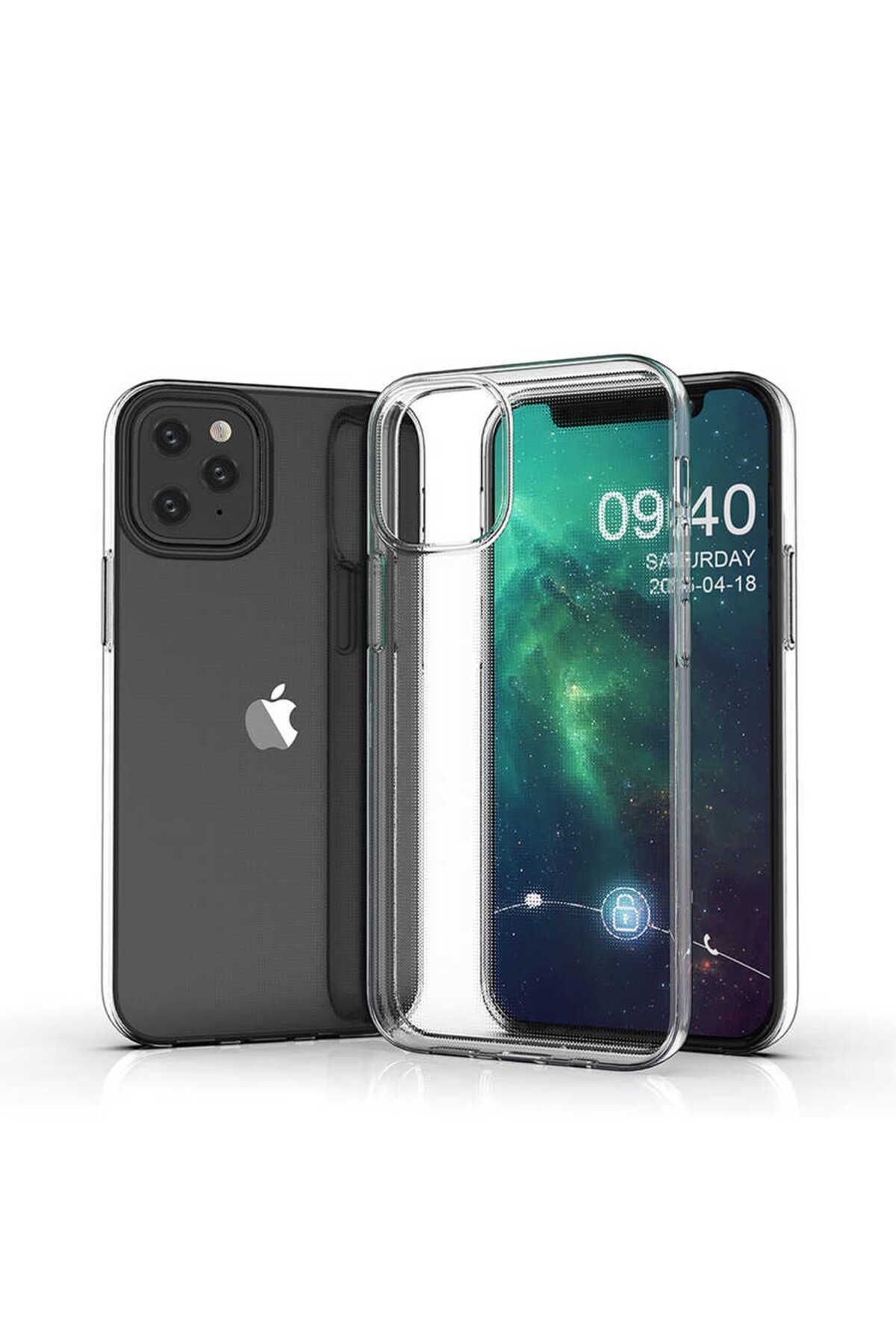 System Com iPhone 12 Uyumlu SYS Süper Silikon Kılıf-Renksiz