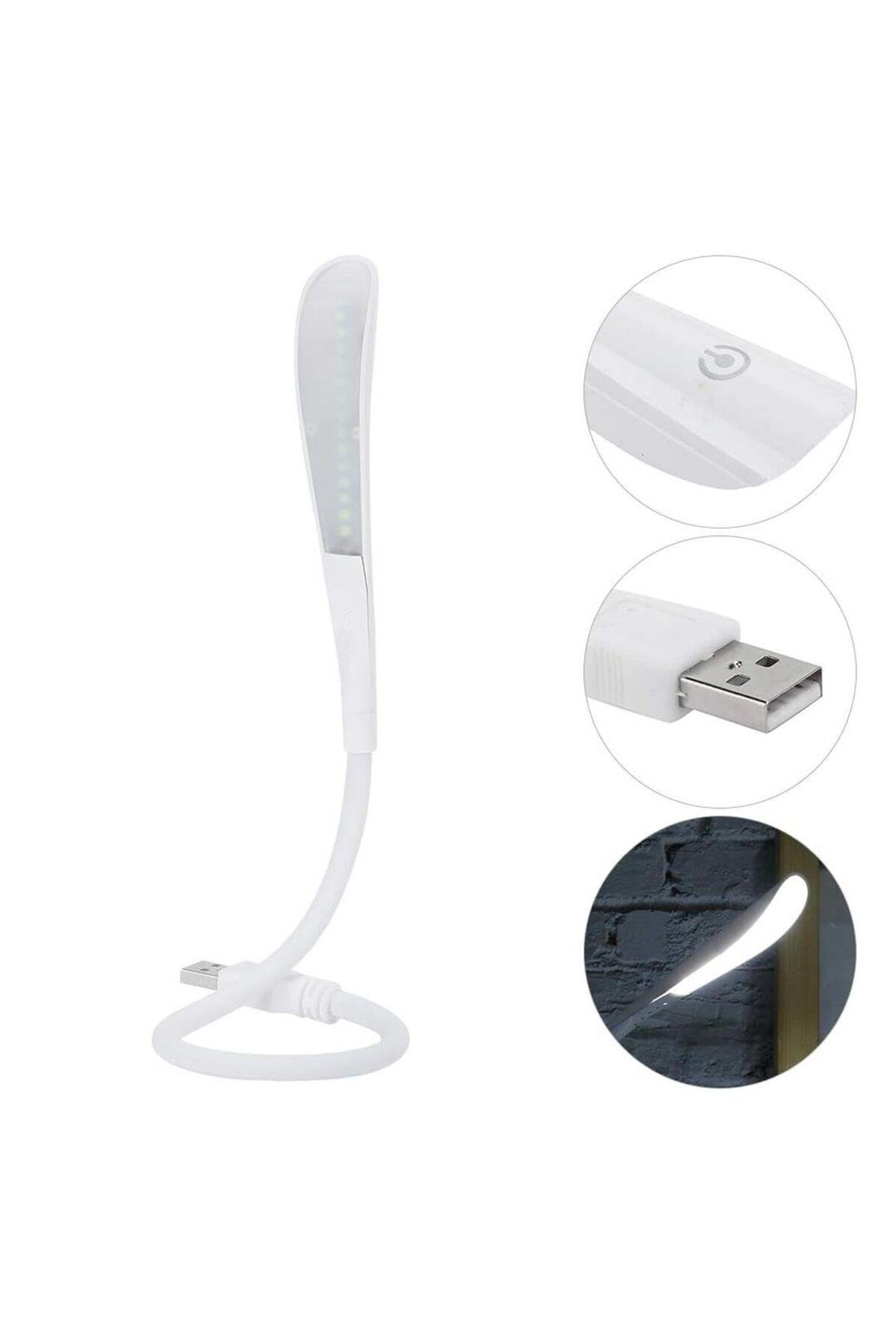 Powermaster PM-24560 14 Ledli Beyaz Esnek Usb Led Lamba 3 Kademeli