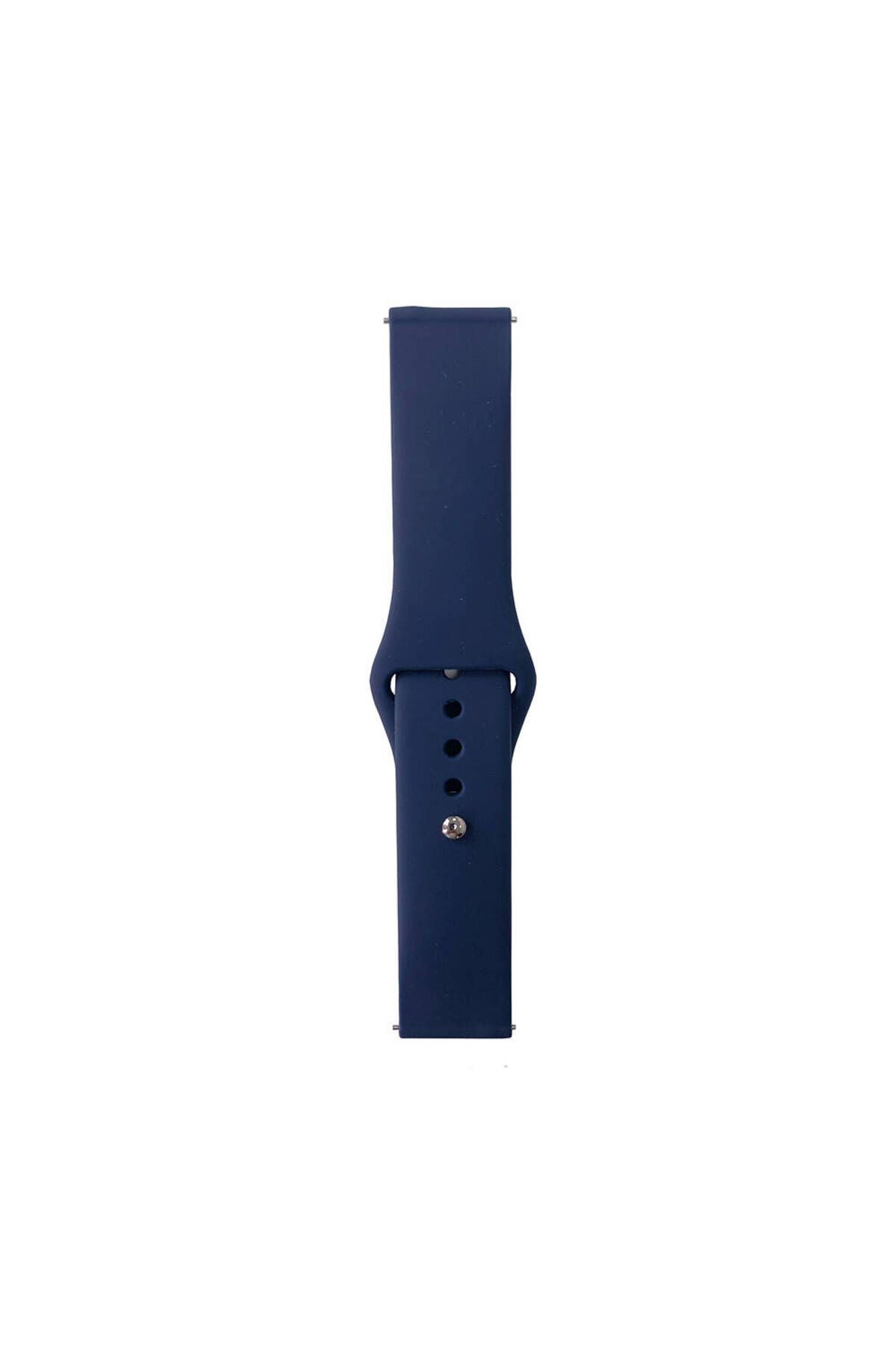 System Com Huawei GT2 46mm Band Serisi 22mm Klasik Kordon Silikon Strap Kayış-Midnight Blue