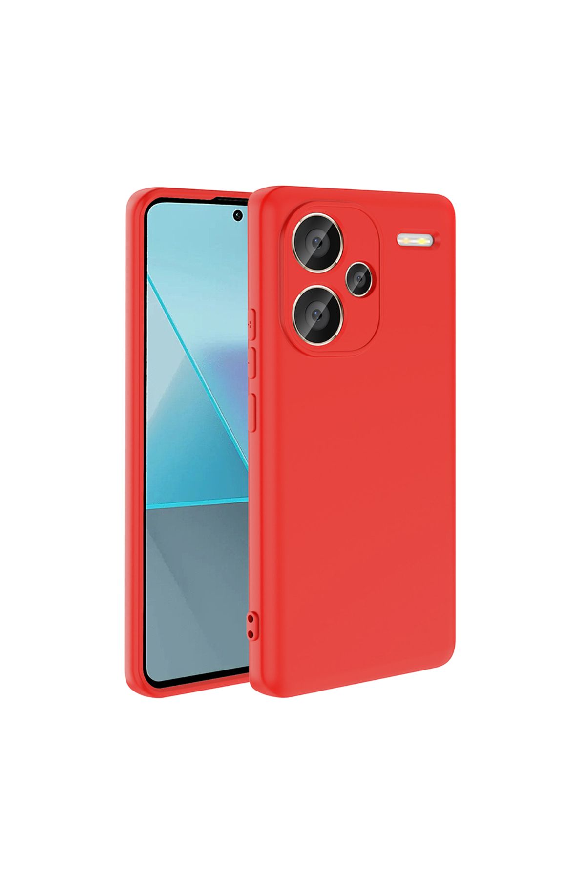 System Com Xiaomi Redmi Note 13 Pro Plus 5G Uyumlu Kılıf SYS Mara Lansman Kapak-Kırmızı