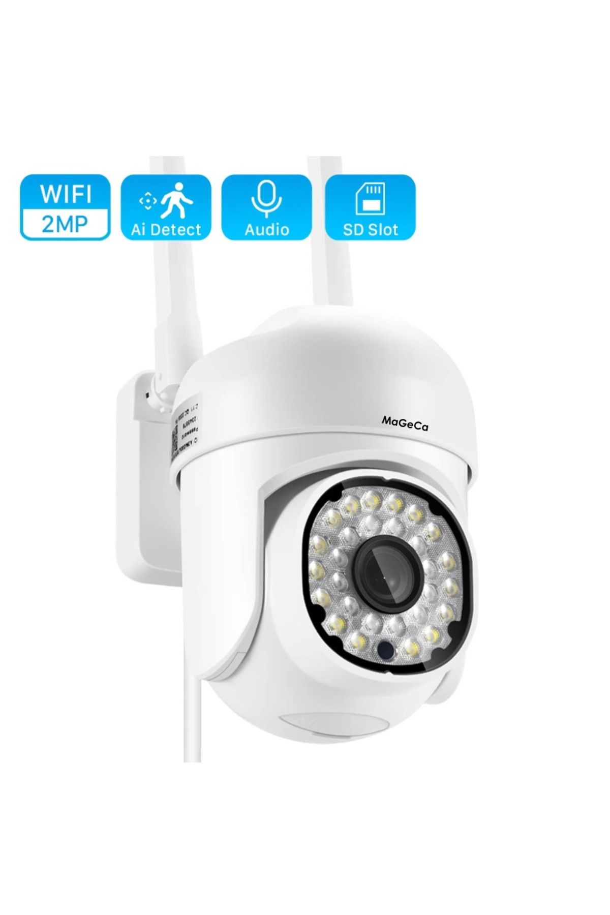 MaGeCa-Wifi ® Surveillance Camera, Night Vision, Rotation, Two-Way Communication 6