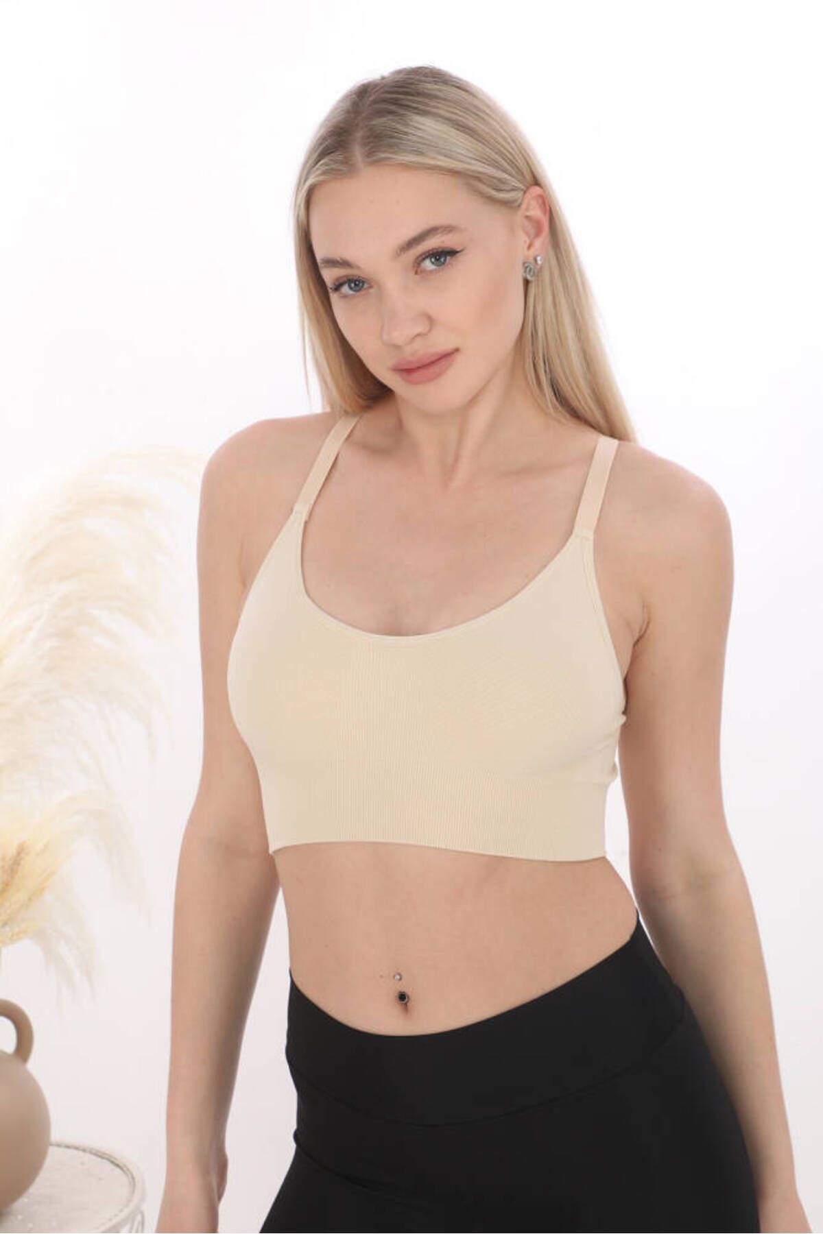 Star FORM ANGEL KADIN AYARLI ASKILI PEDLİ CROP BÜSTİYER