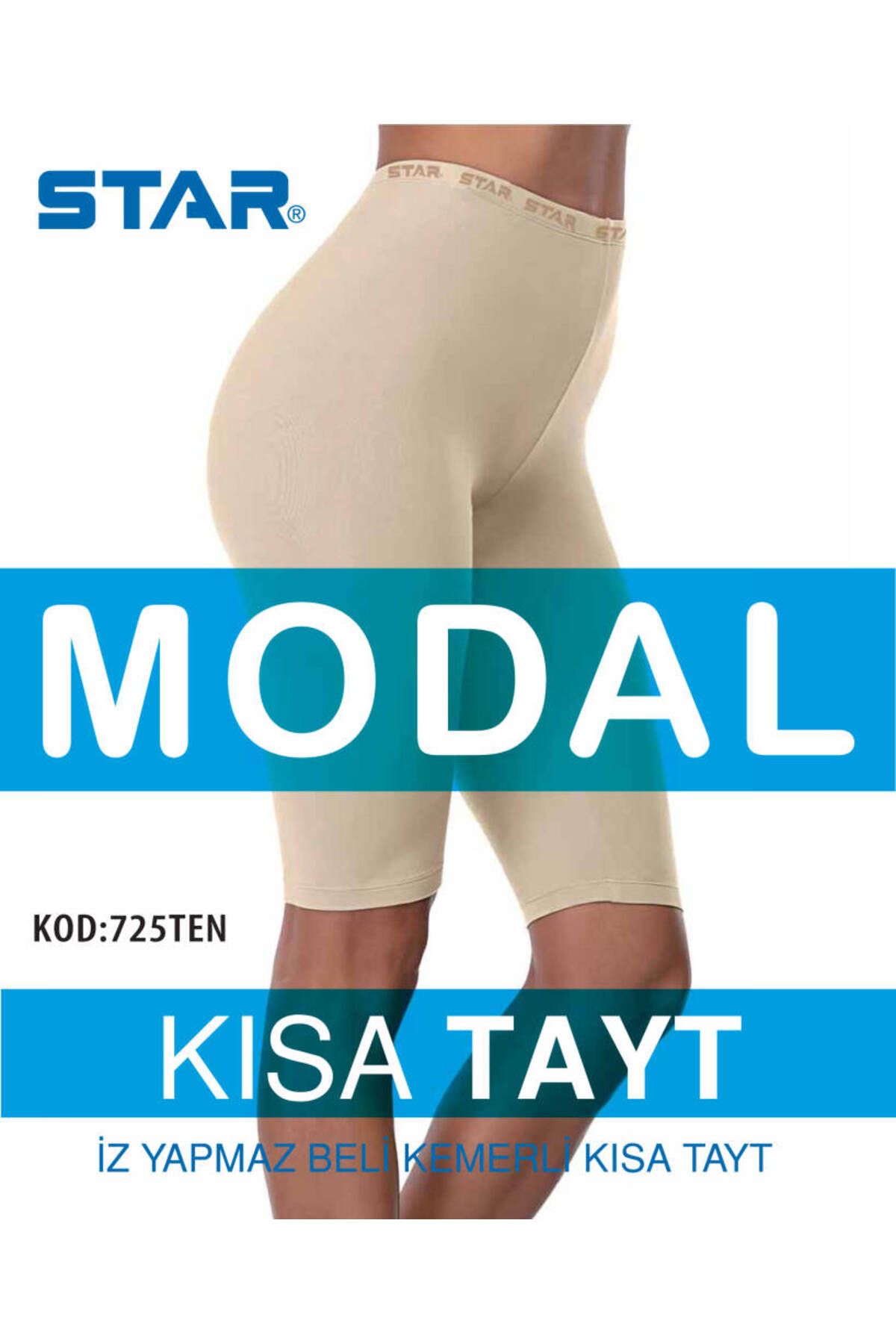 Star KADIN TEN MODAL DİZ ÜSTÜ KISA TAYT