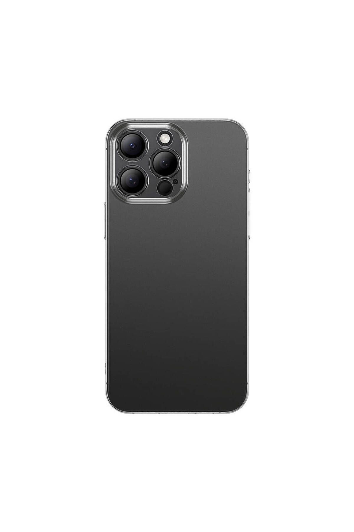 System Com Apple iPhone 15 Pro Kılıf Toz Önleyici SYS Helo Kapak-Şeffaf