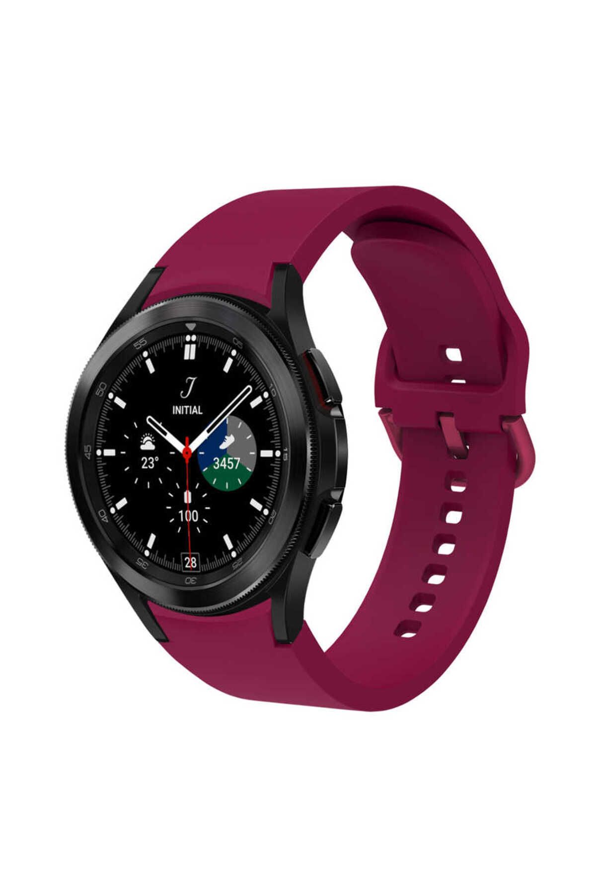 System Com Galaxy Watch 4 40mm KRD-50 Uyumlu SYS Kordon-Mürdüm