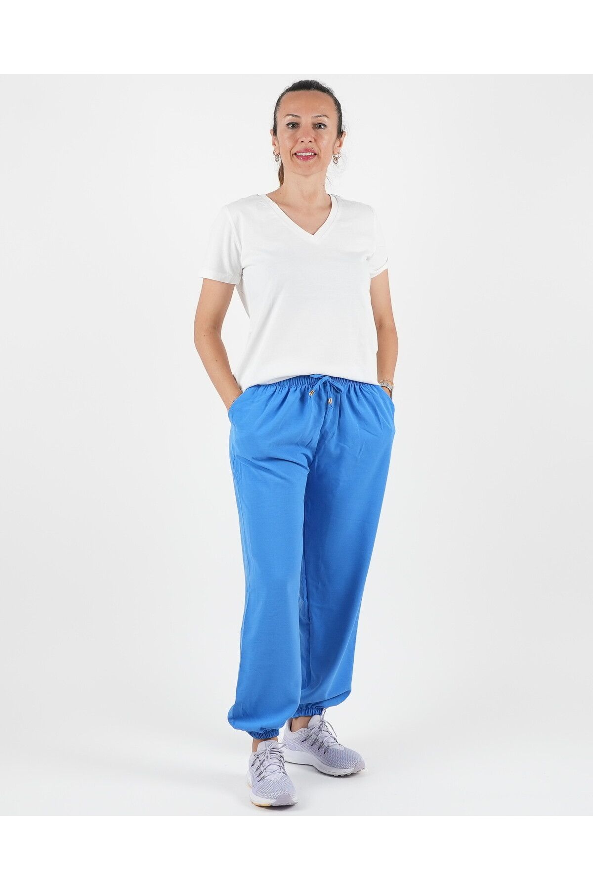 Parla Sports Jogger Pantolon Paça Lastikli Düz Renk