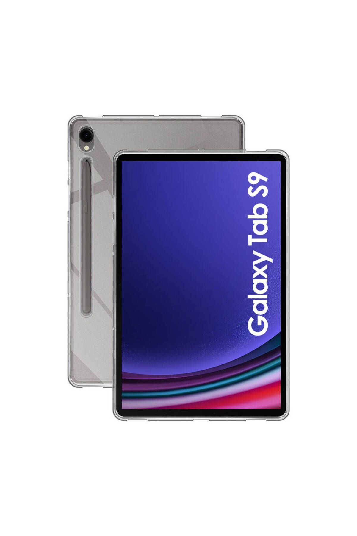 UMEYIR Galaxy Tab S9 Kılıf Uyumlu SYS Tablet Süper Silikon Kapak-Renksiz