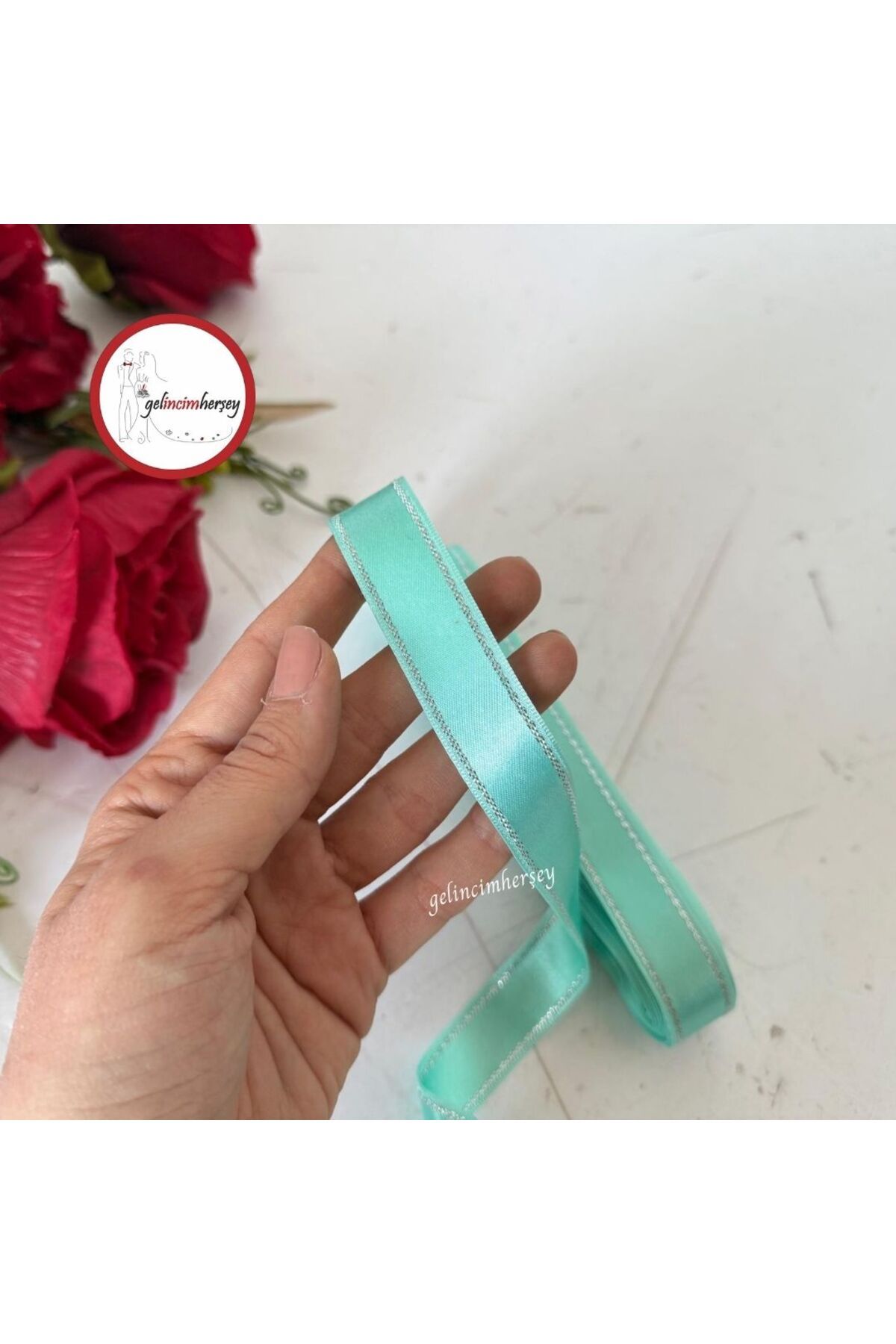 Gelincimherşey 2 cm Simli Saten Kurdele