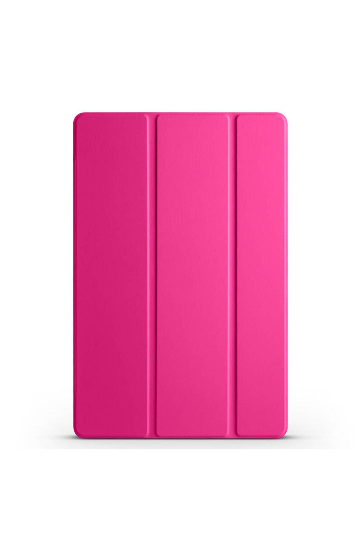 UMEYIR Galaxy Tab A9 Uyumlu SYS Smart Cover Standlı 1-1 Kılıf-Pembe Koyu