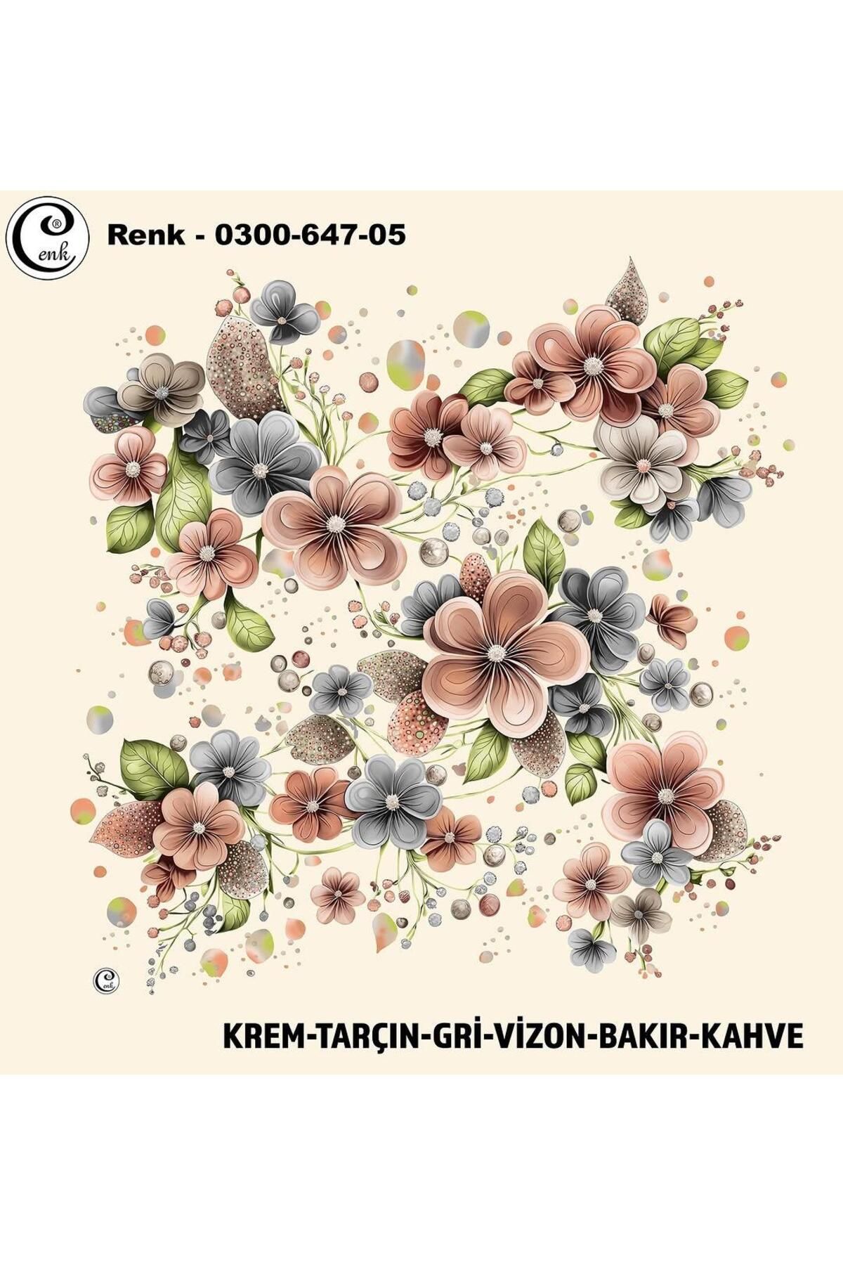 Cenk Desenli Oyalık Yazma - 0300-647