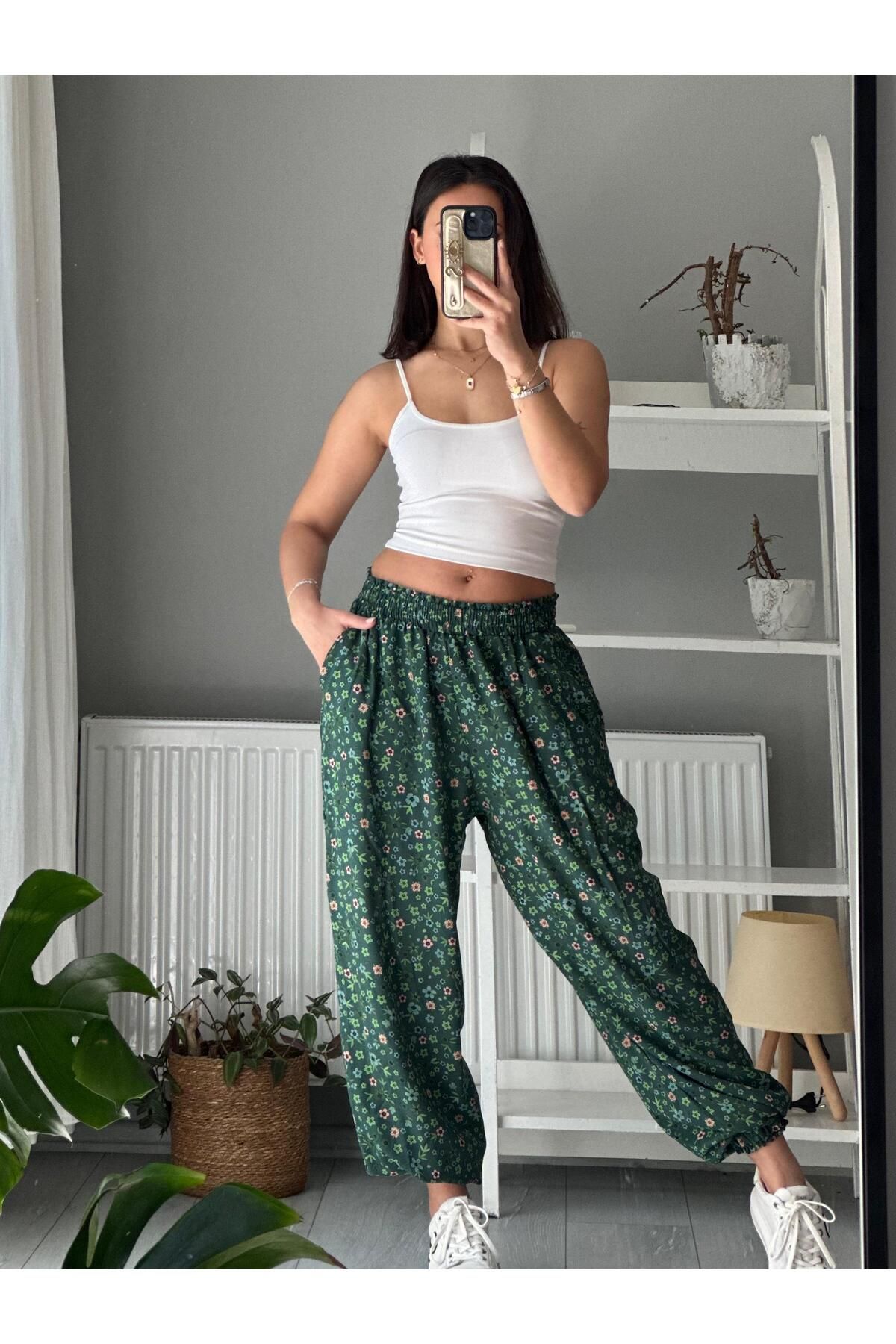 Sultana Collection BEL VE PAÇA BÜZGÜ DETAYLI PANTOLON