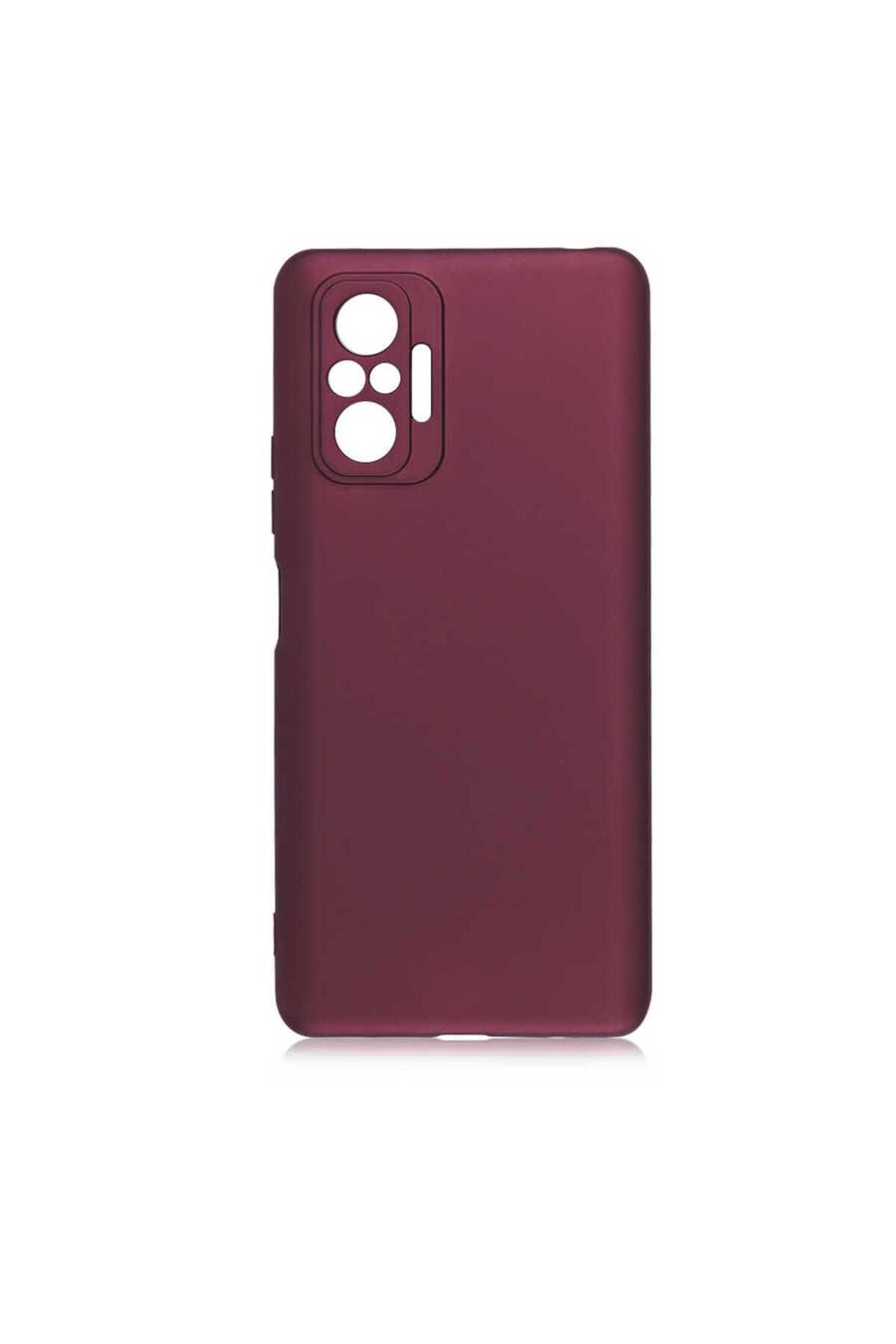 System Com Redmi Note 10 Pro Kılıf SYS Premier Silikon Kapak - Mürdüm