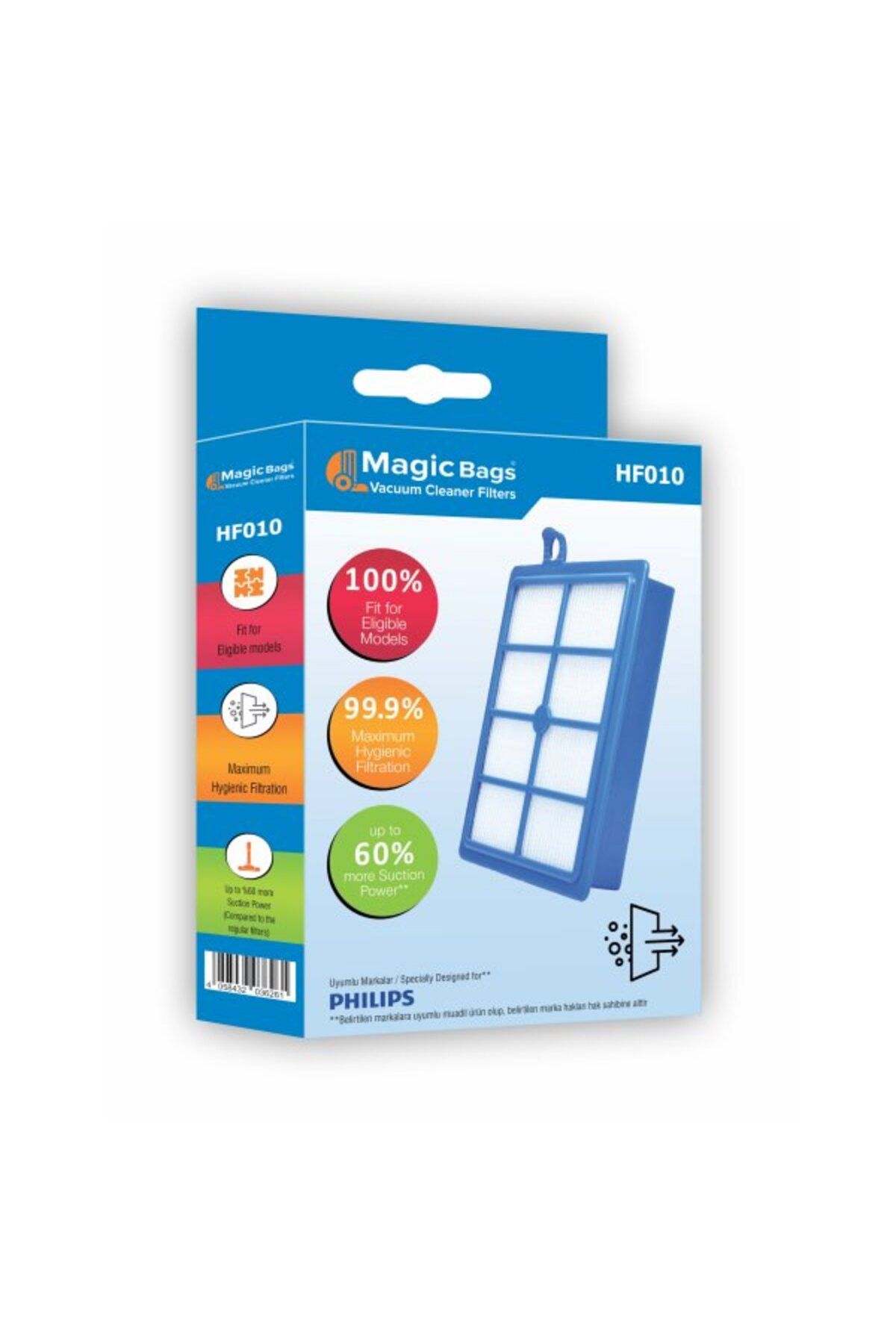 Magic Bags Hepa Filtre - FC 8721 - 8726 - 8727 - 8770 - 8781 - 8785 Model Süpürgeler ile Uyumlu