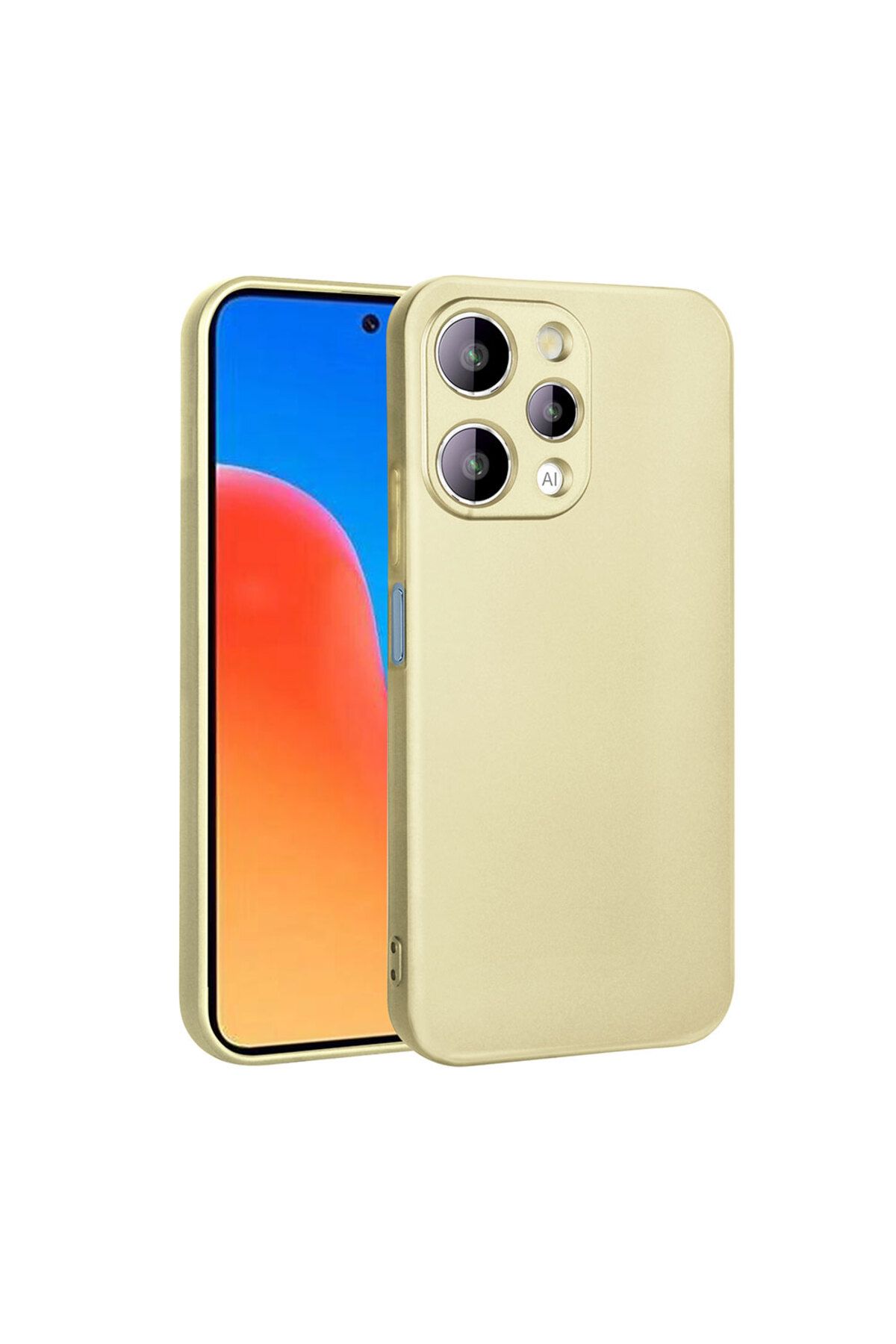 System Com Redmi 12 Kılıf SYS Premier Silikon Kapak - Gold