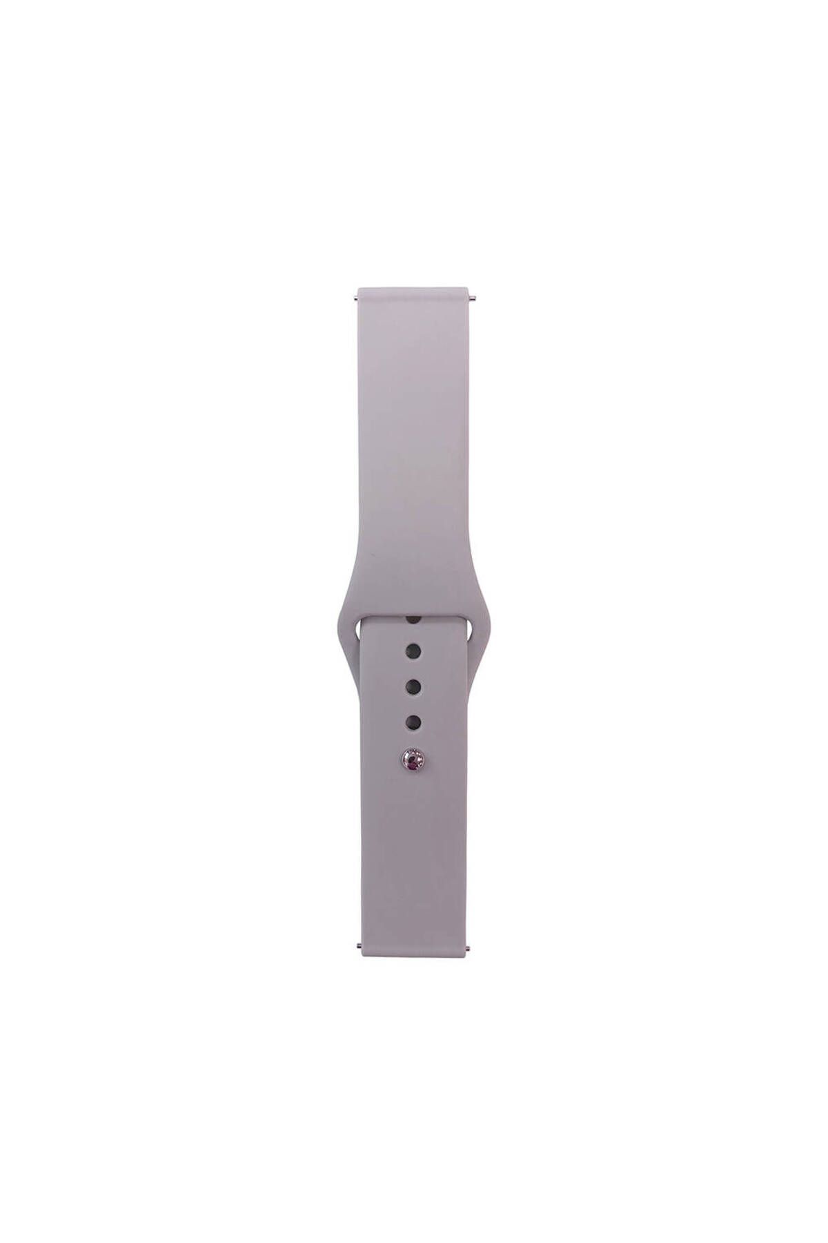 System Com Huawei GT2 46mm Band Serisi 22mm Klasik Kordon Silikon Strap Kayış-SYSud Gray