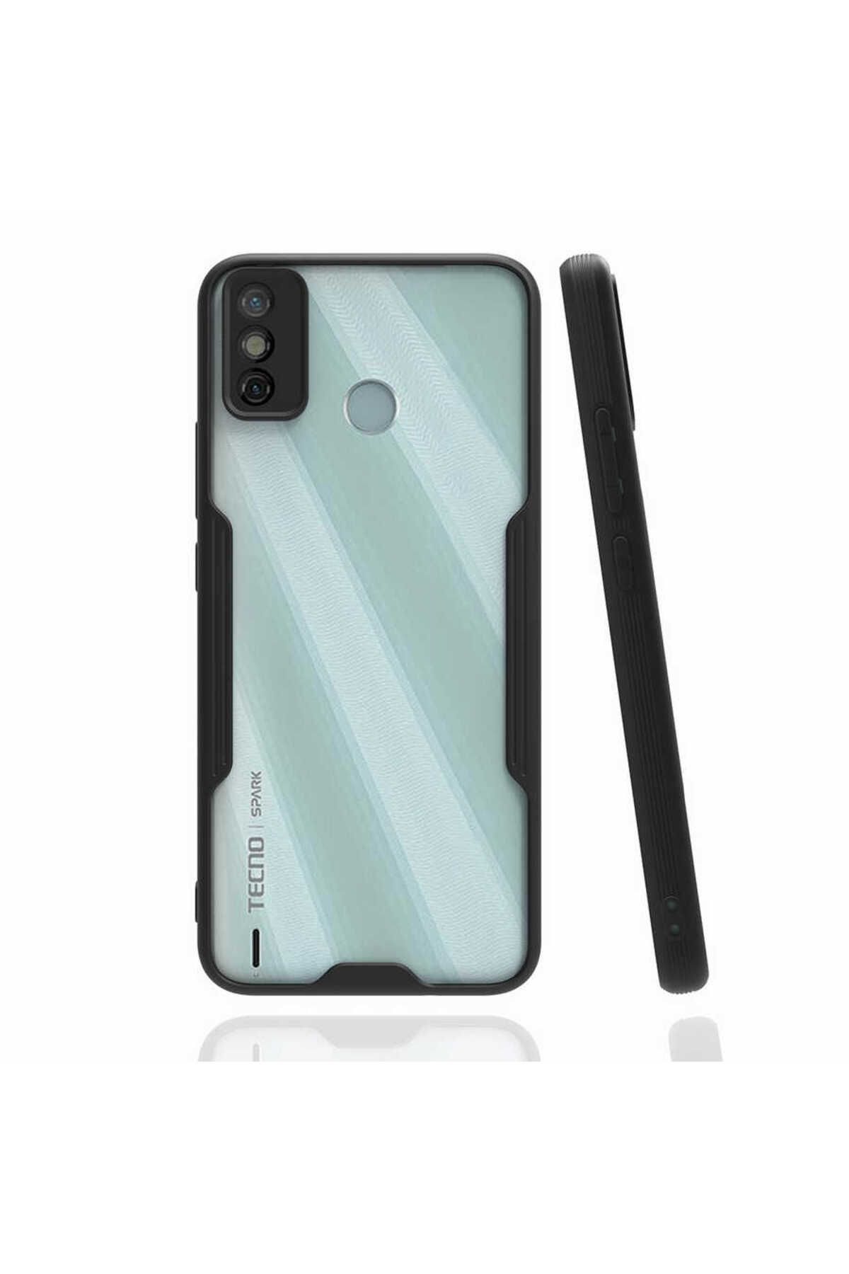 System Com Tecno Spark 6 Go Kılıf SYS Parfe Kapak - Siyah