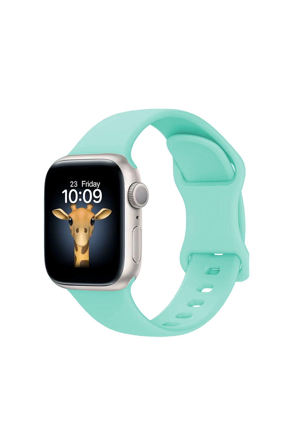 System Com Watch 7 45mm Uyumlu SYS KRD-131 Silikon Kordon Strap Kayış-Açık Yeşil