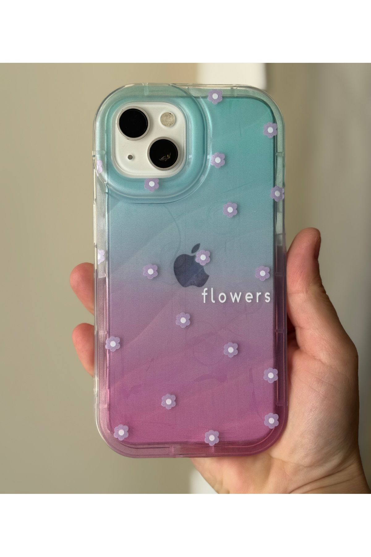 FİŞNEİLETİŞİM İPHONE 13/14 UYUMLU ÇİÇEK DESENLİ KILIF