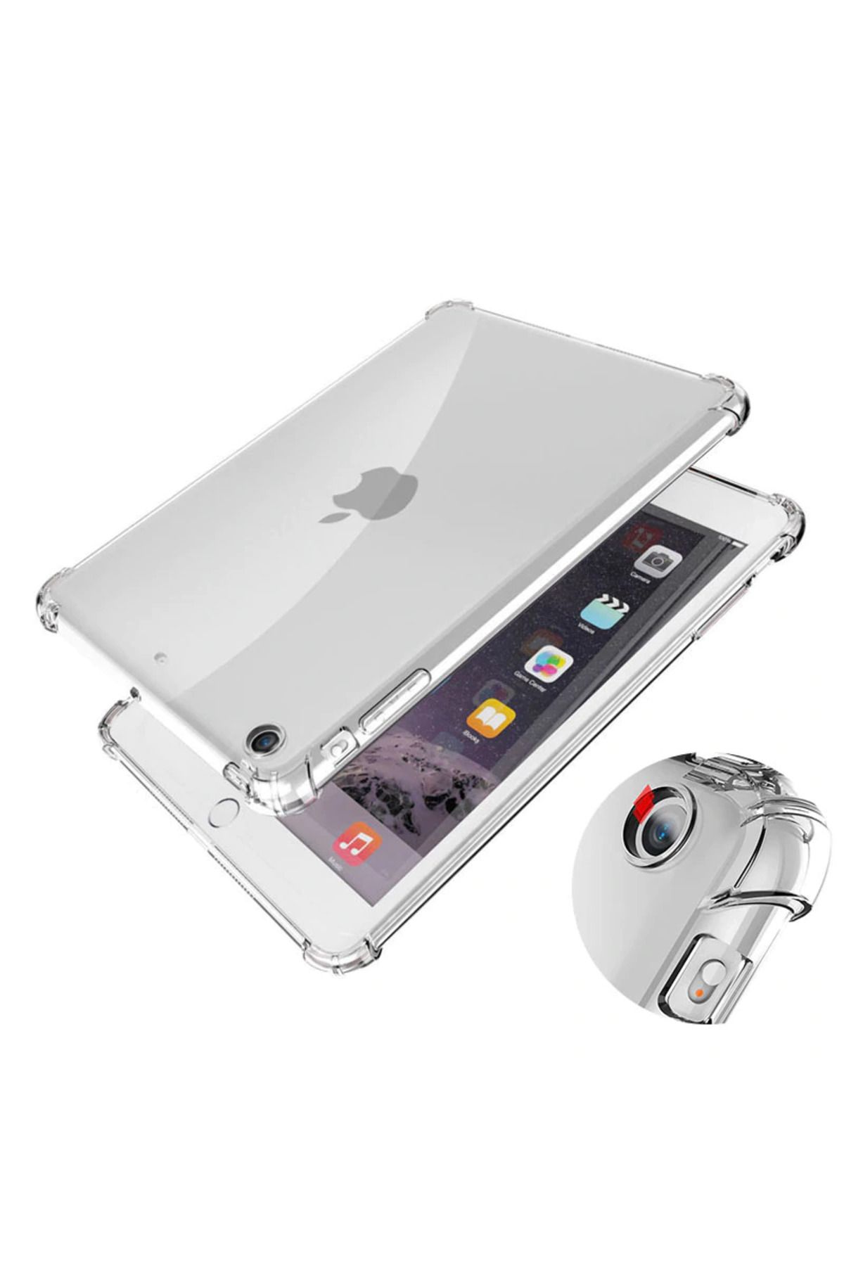 UMEYIR iPad 10.2 (8.Nesil) Kılıf SYS Tablet Nitro Anti Shock Silikon Kapak - Renksiz