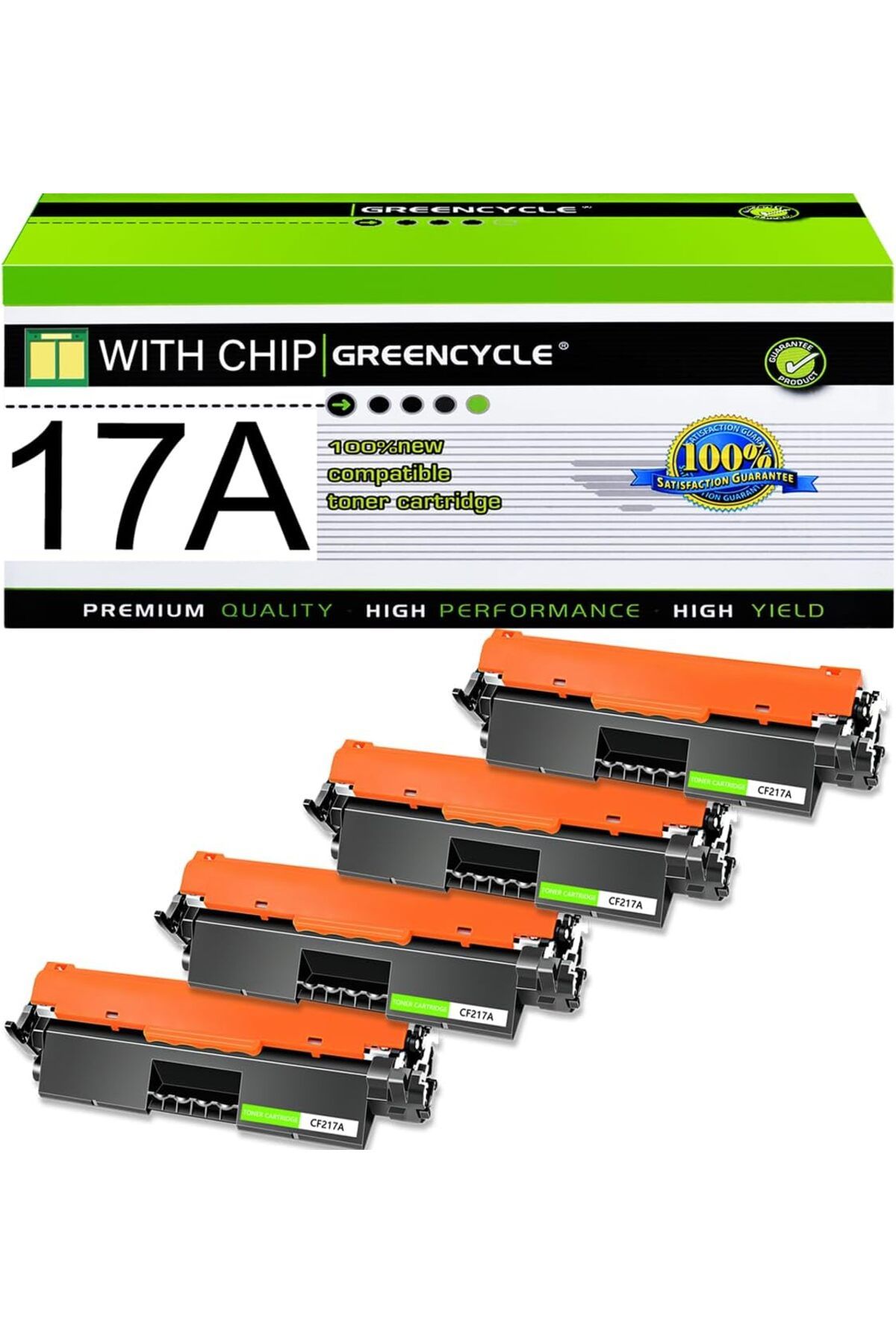 HP YA-DE BİLİŞİM 17A Laserjet Pro MFP M130a M130fn M130fw M130nw M102a M102w Cartridge (4PCS)