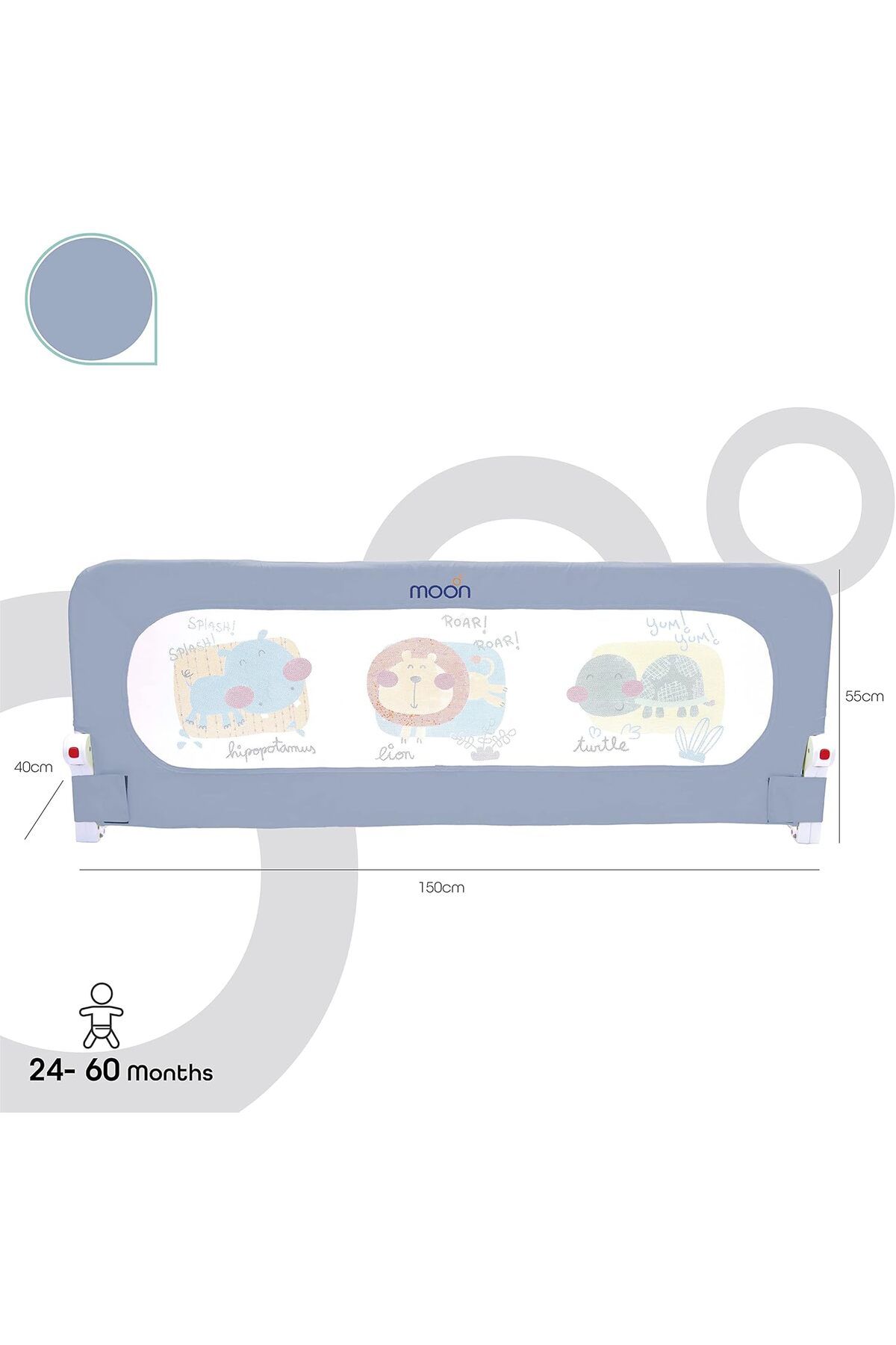 CHILD SAFETY-Extra Long Safety Bed Rail For Kids / Toddler- Fits Single / King / Queen Size 3